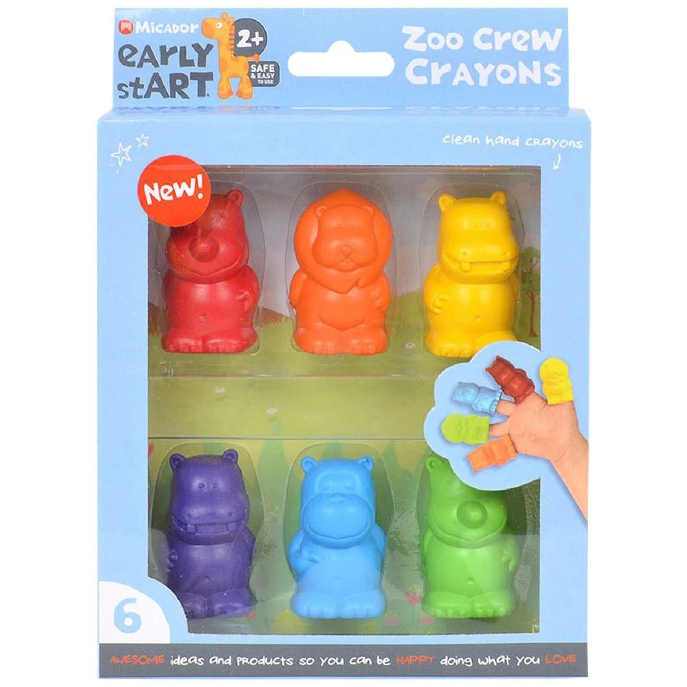 1 Micador early stART Zoo Crayons 6 Pack, 1 of 7