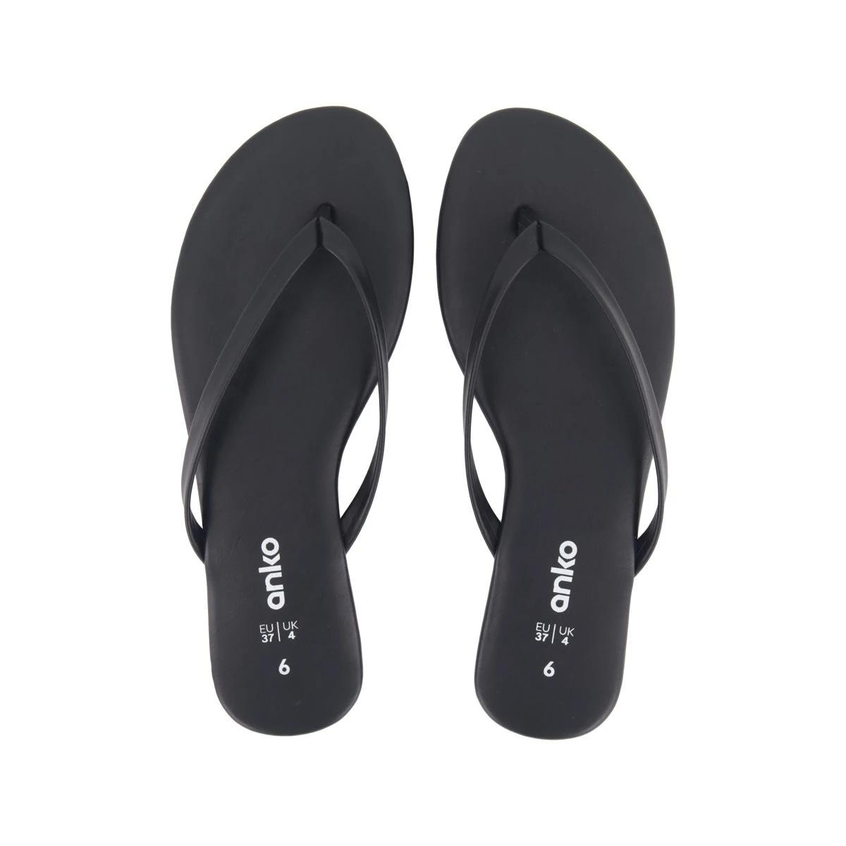 2 Toe Post Thongs BLACK, 2 of 3