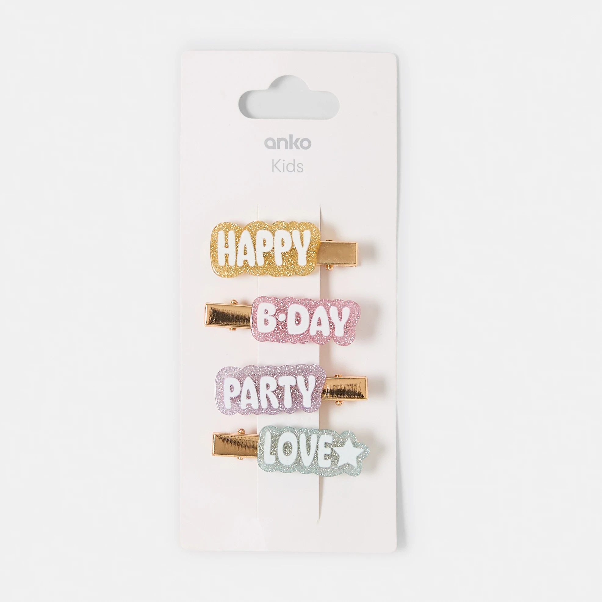 3 4 Pack Birthday Hair Clips, 3 of 3