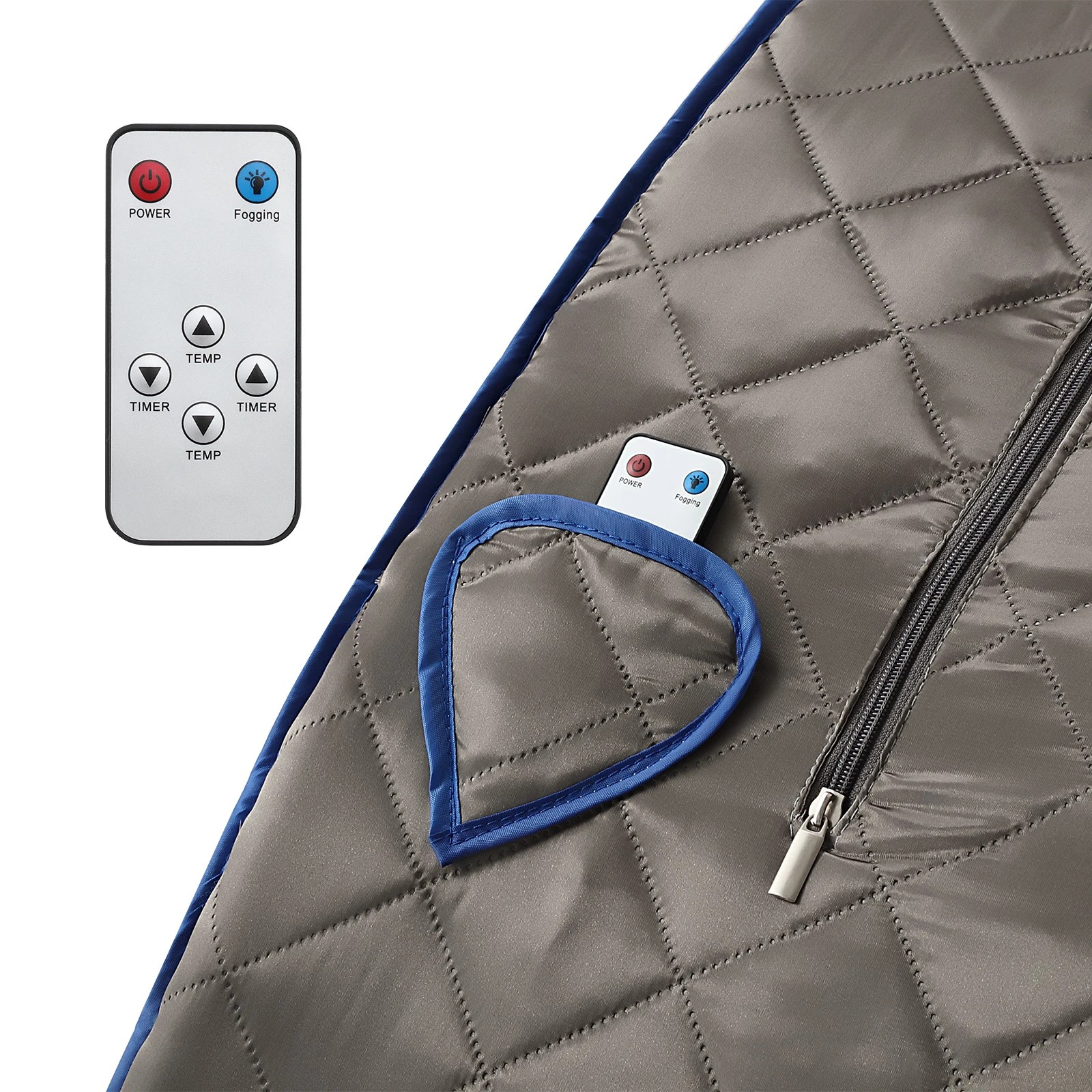 6 Maxkon Portable Steam Sauna Home Spa Kit with Steam Pot Portable Chair & Remote Control, 6 of 6