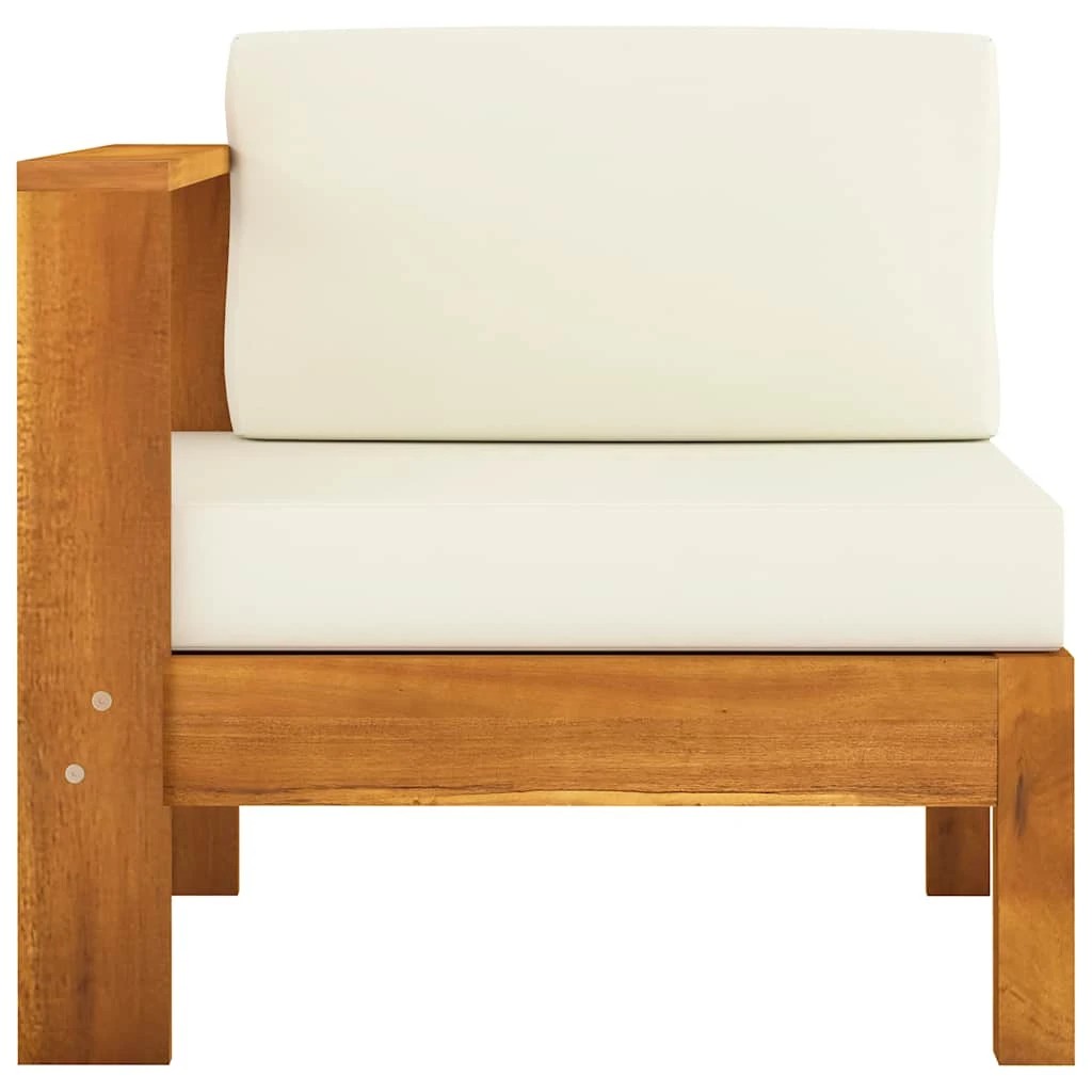2 Vidaxl Garden Sofa Wooden Garden Sofa, Wooden Garden Sofas - White, 2 of 8