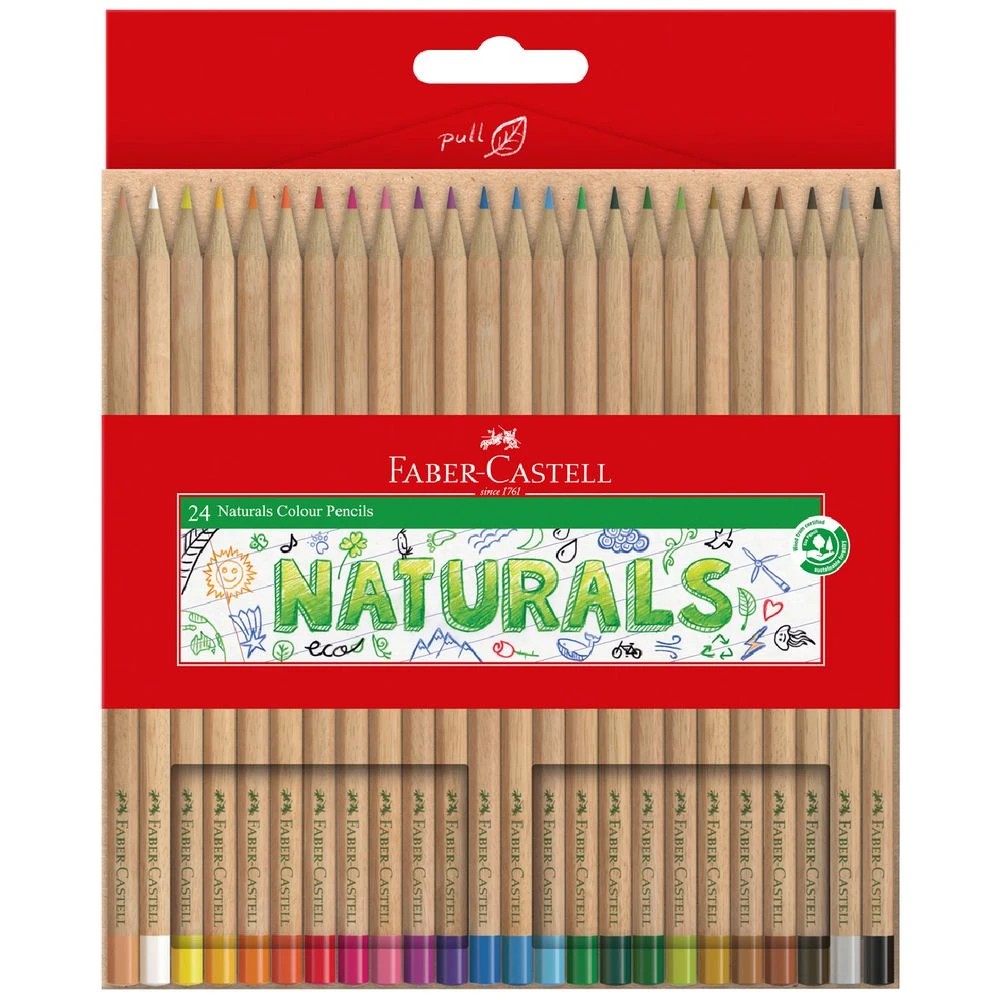 1 Faber-Castell Natural Colour Pencils 24 Pack, 1 of 5