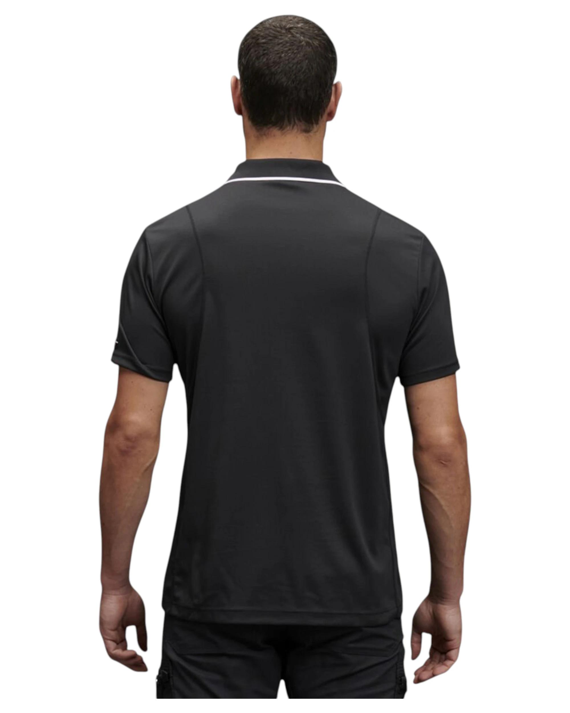 3 KingGee 4 Pack Mens Workcool Hyperfreeze Short Sleeve Polo Shirt BLACK, 3 of 5