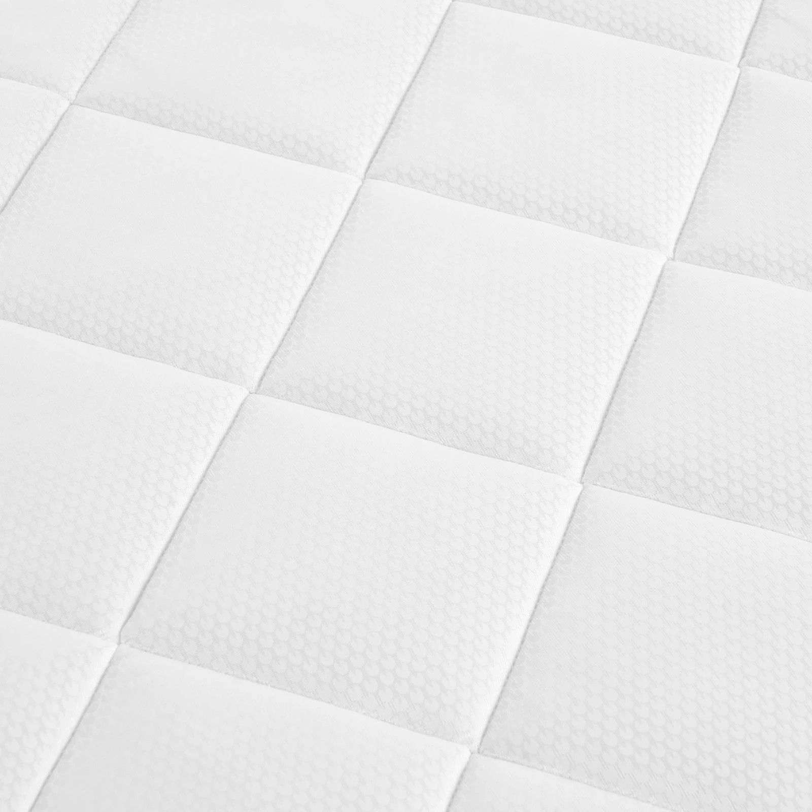 6 Advwin Single Size Metal Bed Frame and Single Mattress 16cm - White, 6 of 7