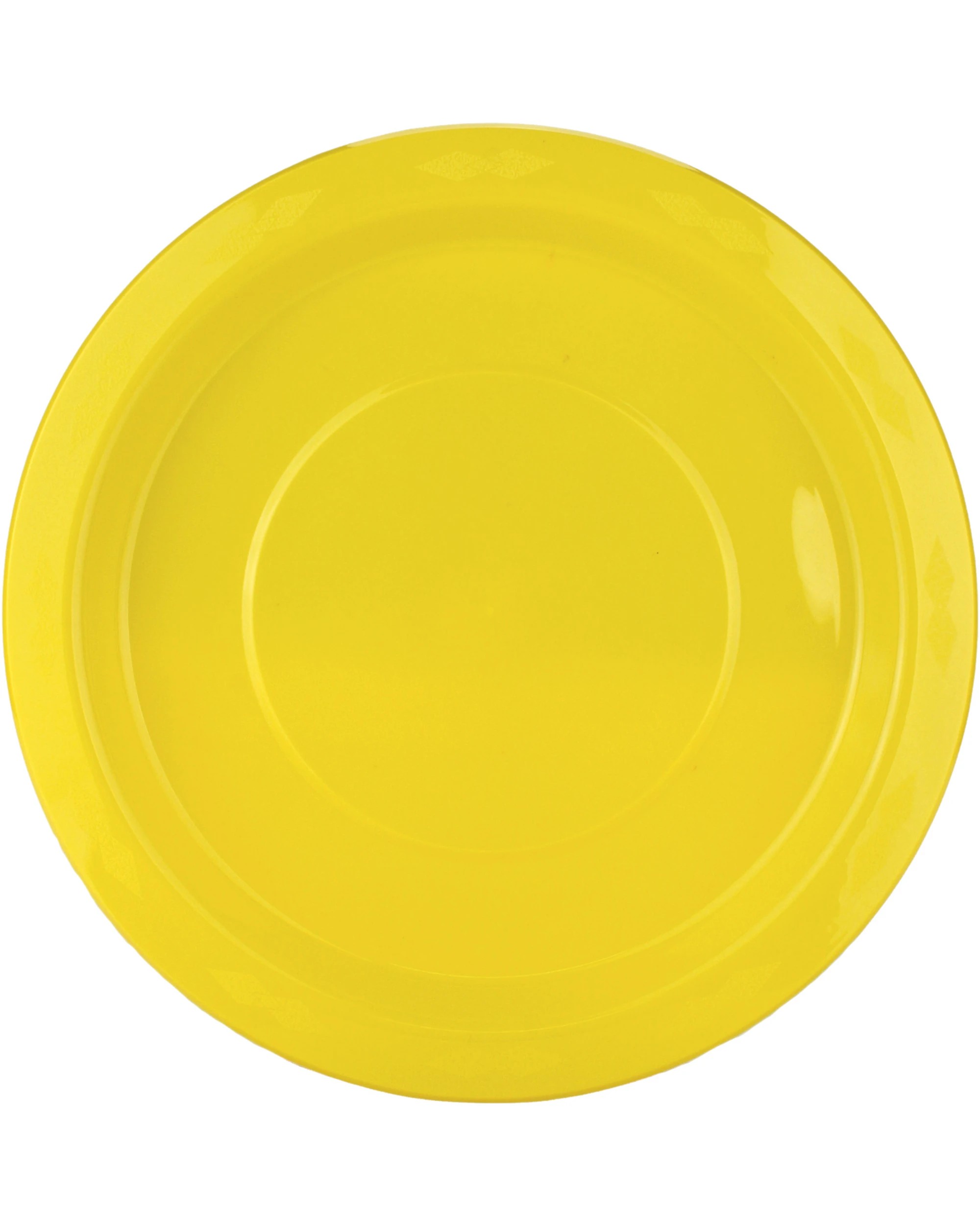 1 Alpen 23cm Reusable Plates Pack of 20 - Yellow - Yellow, 1 of 3