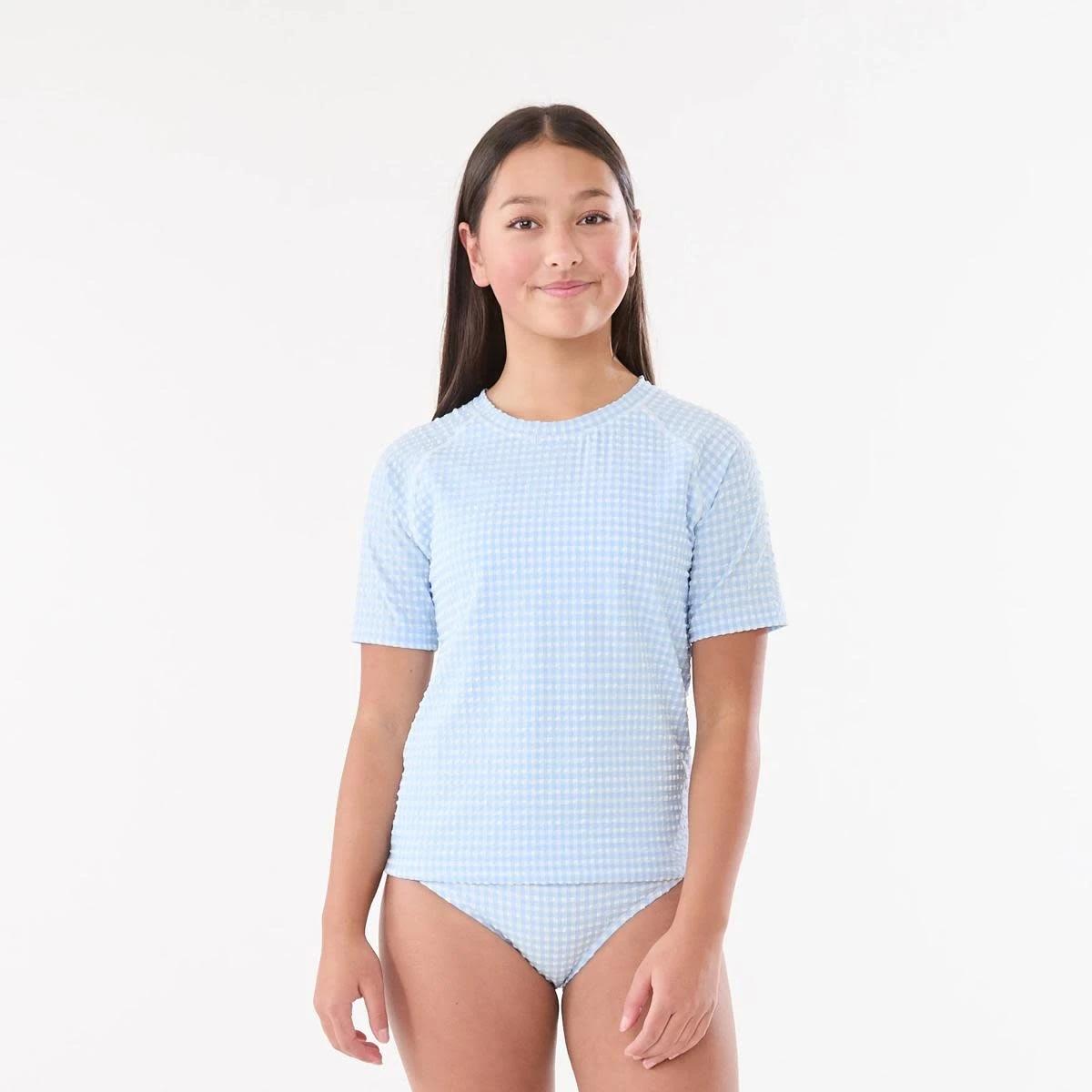 1 3 Piece Swim Set BLUE GINGHAM, 1 of 9