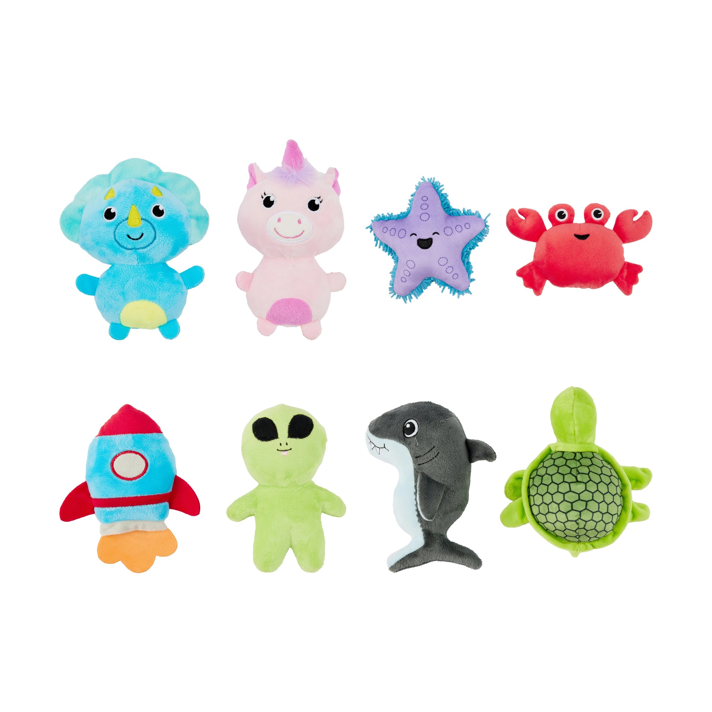 2 2 Pack Pet Plush Puppy Toys - Assorted, 2 of 3