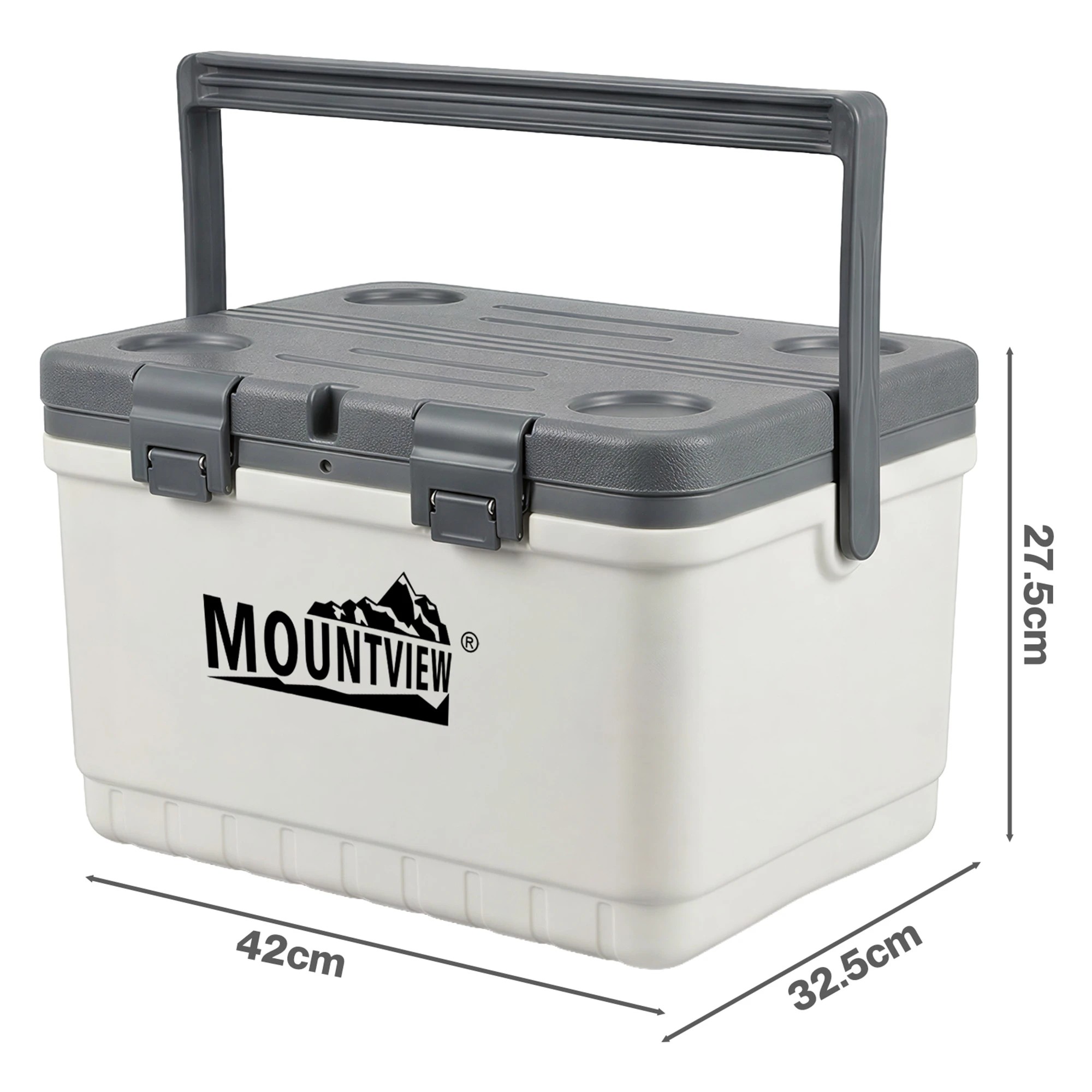 3 Mountview 22L Cool Box Portable Waterproof Outdoor Camping Hiking Food Storage - White, 3 of 9