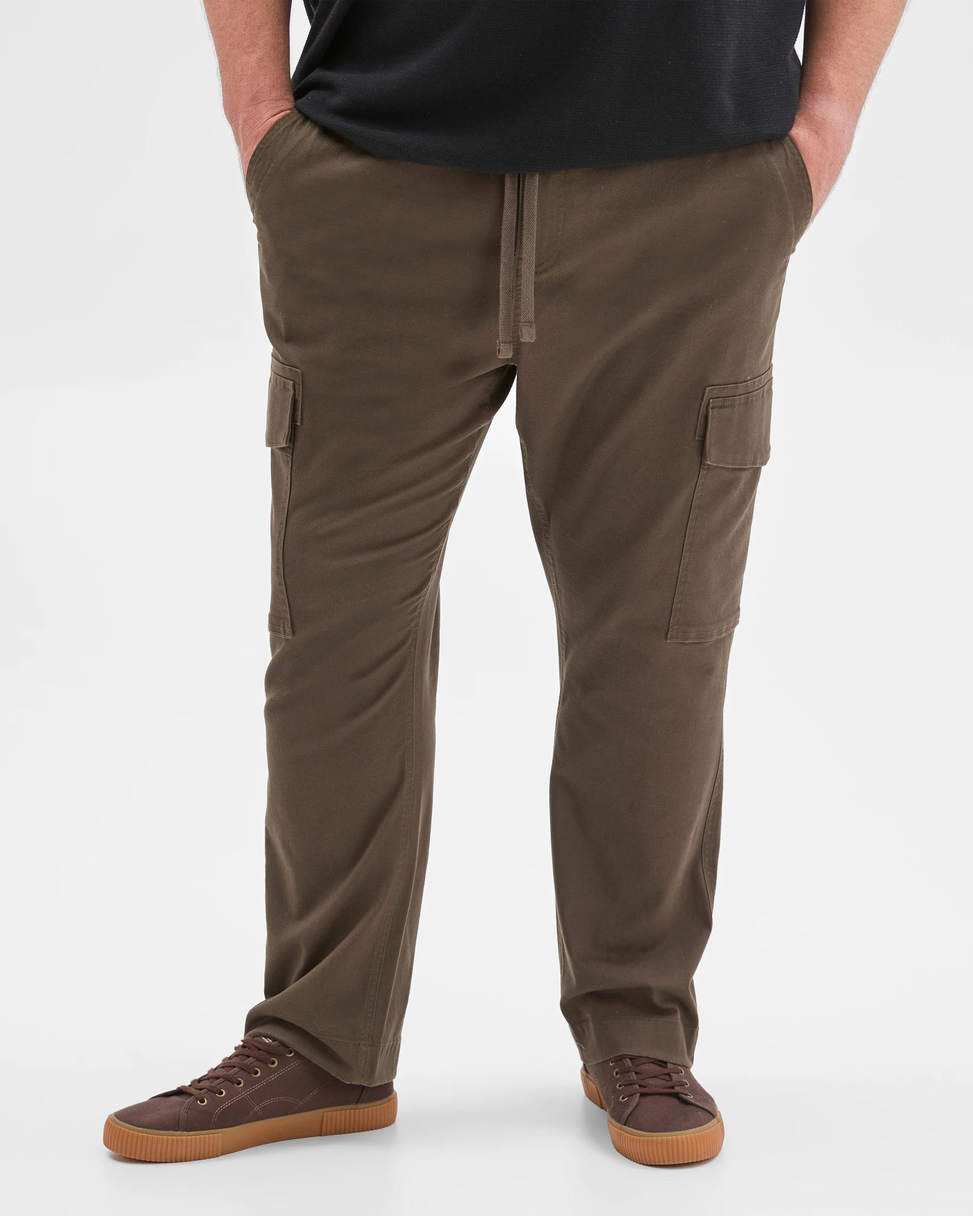 2 Target Man Plus Plus Size Australian Cotton Cargo Pants DARK OLIVE, 2 of 6