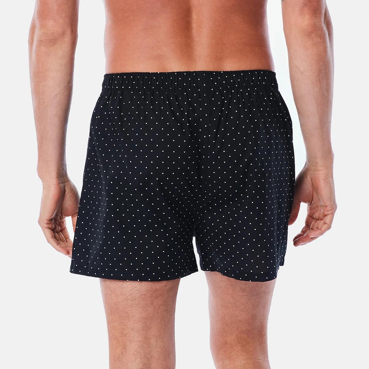 6 3 Pack Alpha Classic Woven Boxers Black Dot, 6 of 7