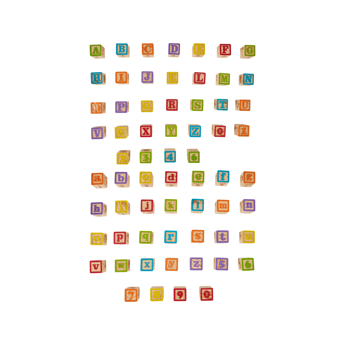 2 Wooden Alphabet Blocks, 2 of 8