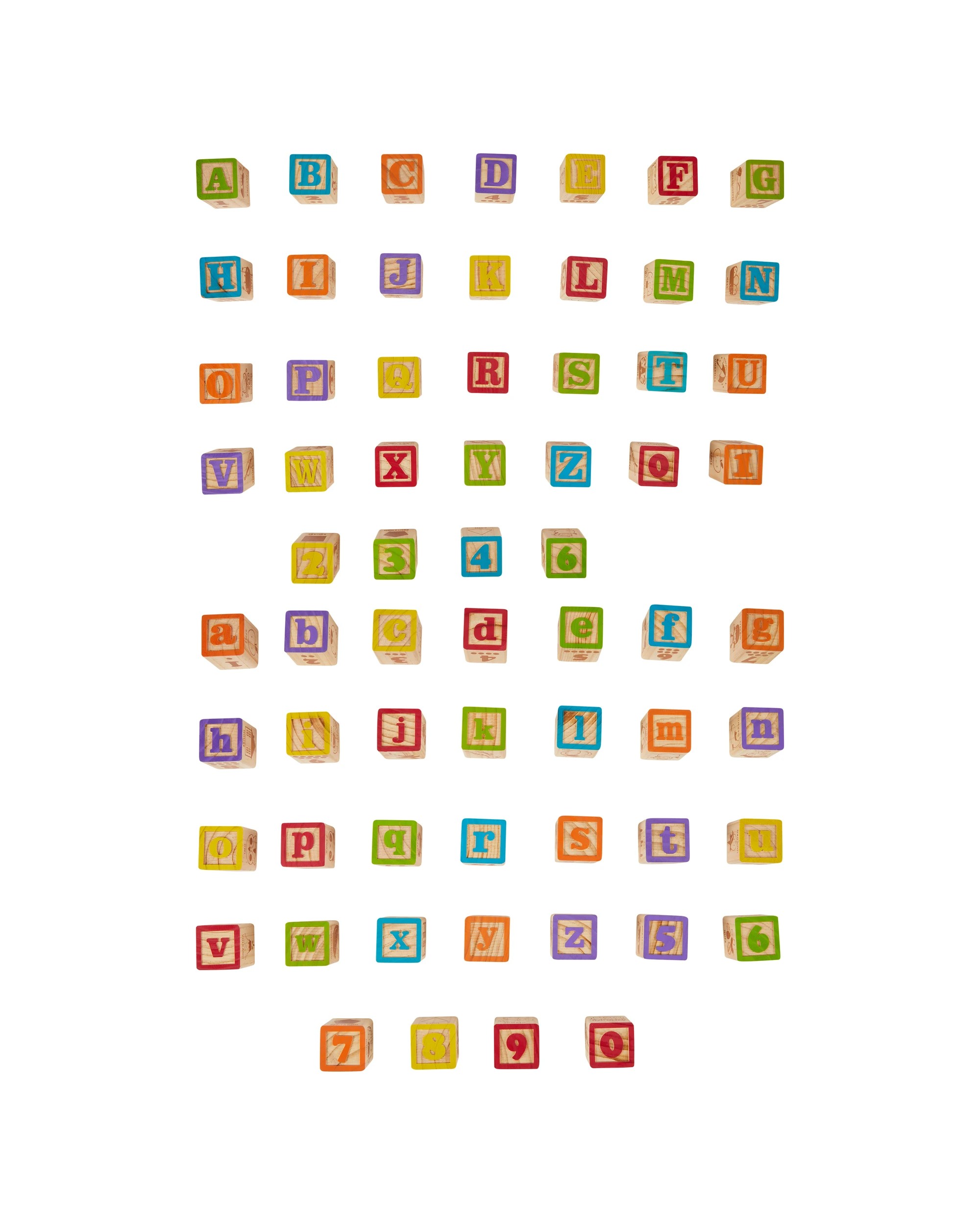 2 Wooden Alphabet Blocks, 2 of 8