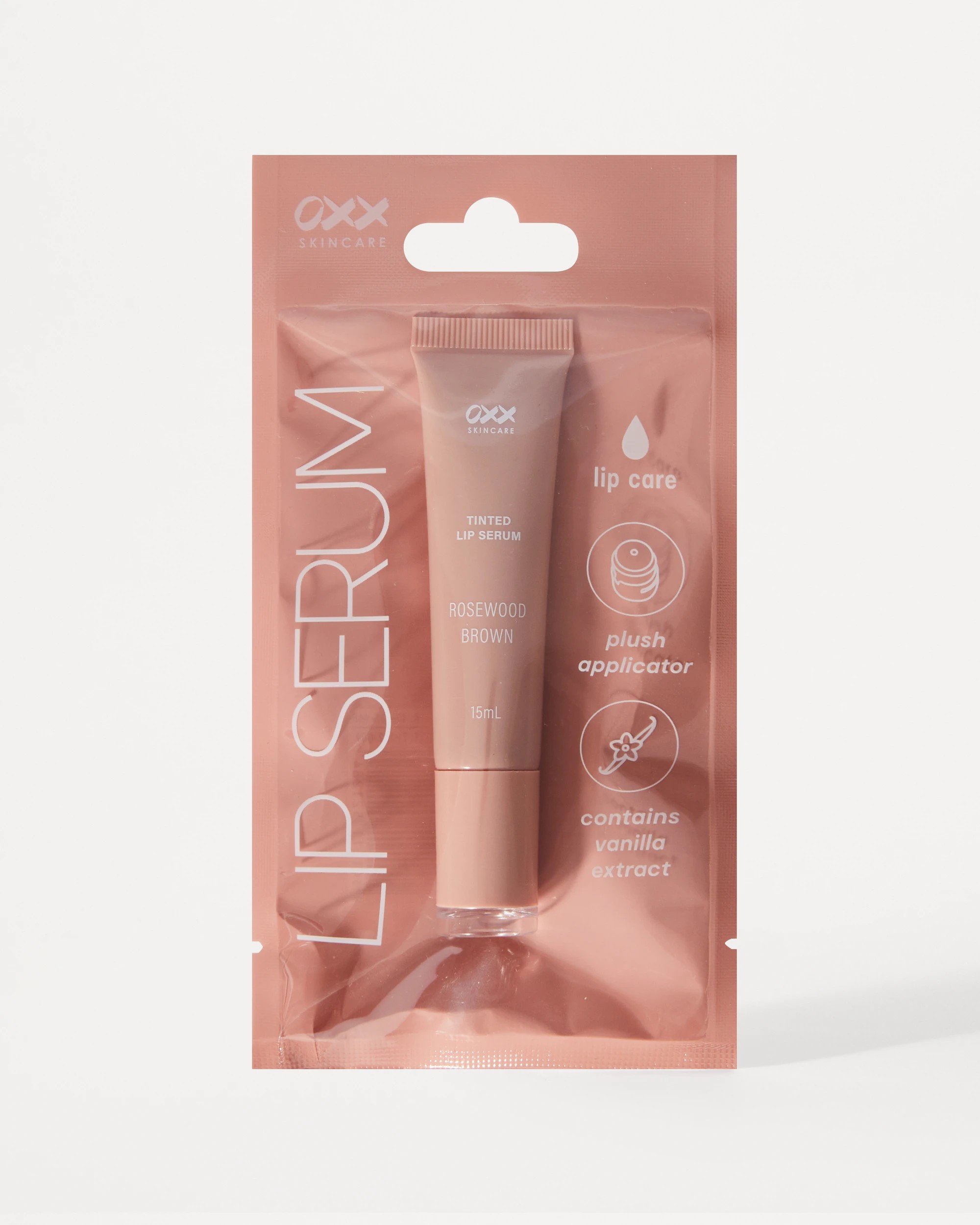 4 OXX Skincare Lip Care Tinted Lip Serum 15ml - Rosewood Brown, 4 of 5