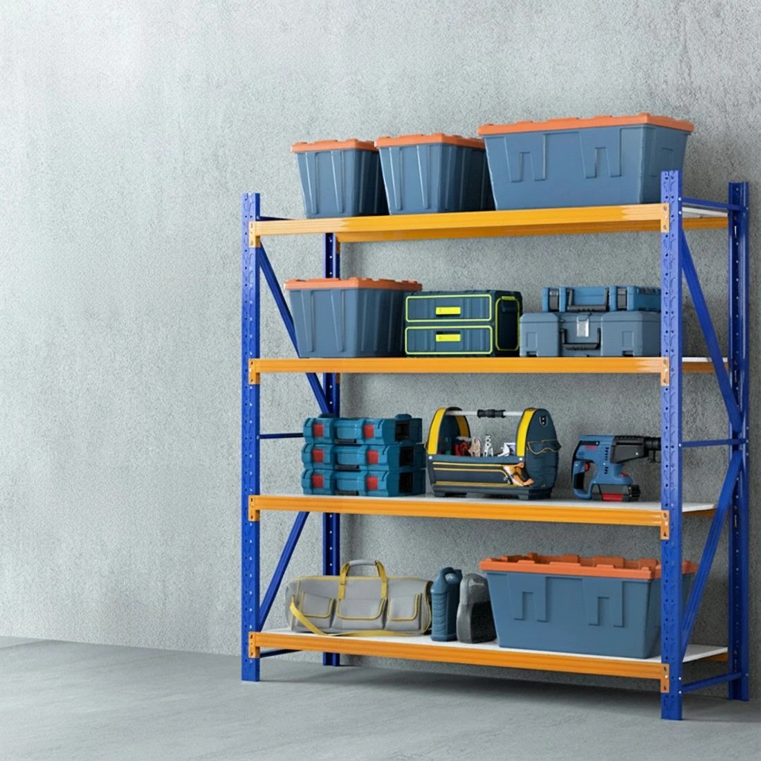 2 Giantz 2Mx2M Garage Shelving Warehouse Rack Pallet Racking Storage Shelf - Multi, 2 of 4