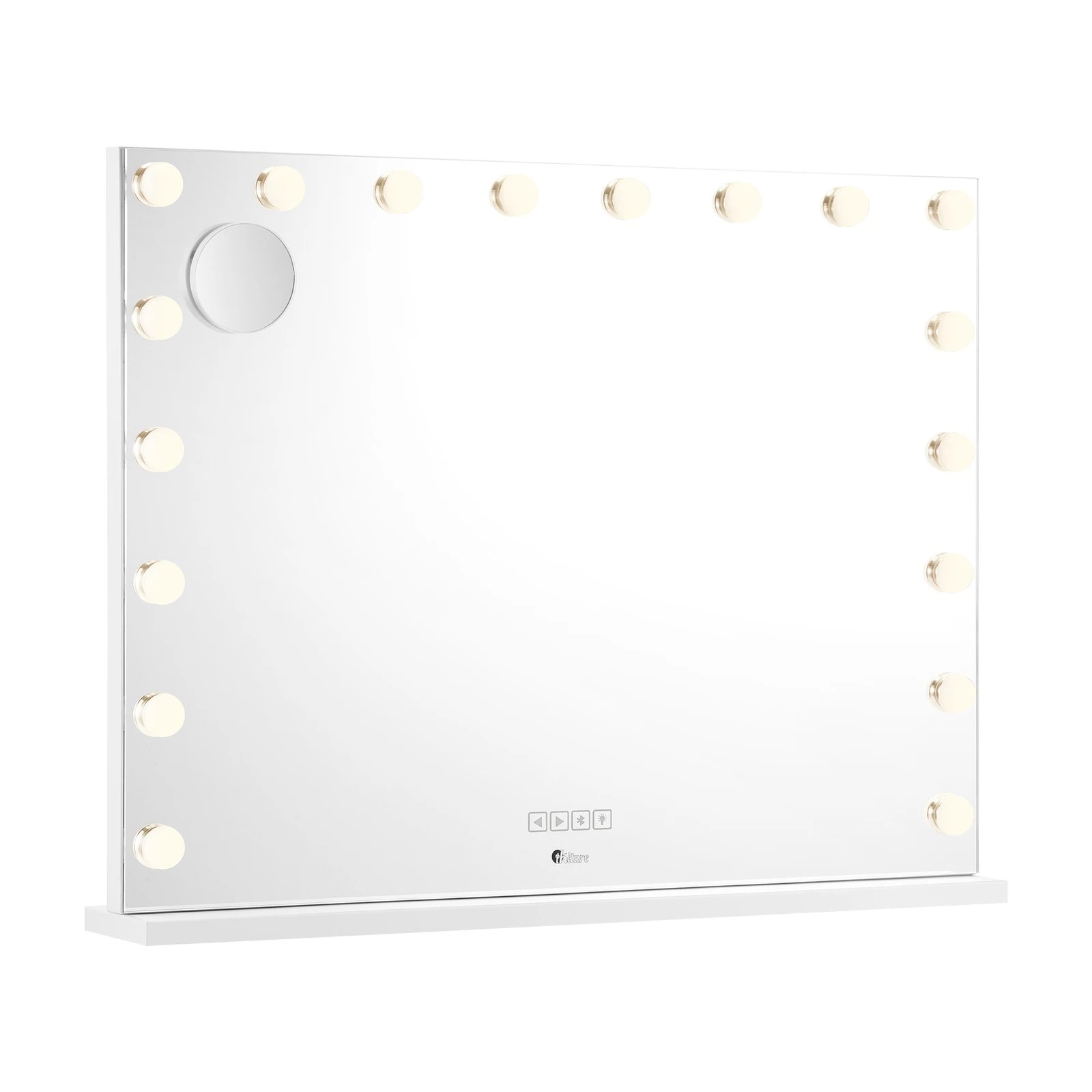 5 Oikiture Bluetooth Hollywood Makeup Mirror 18 Led Light 80x62cm Vanity Mirrors
 - White, 5 of 7