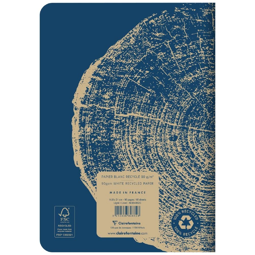 3 Clairefontaine Forever A5 Notebook Ruled 96 Page Blue, 3 of 5