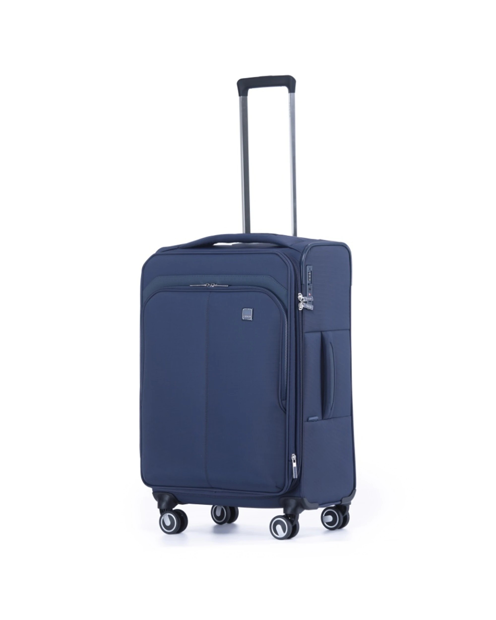 1 Tosca Grange Medium Lockable Trolley Travel Suitcase Luggage 84L Expandable Indigo - Blue, 1 of 4