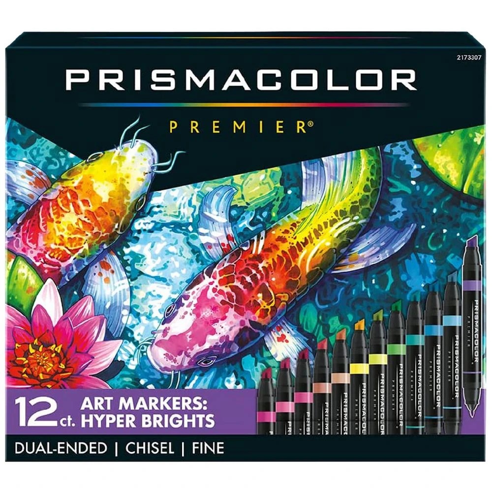 1 Prismacolor Art Markers Hyper Bright 12 Pack, 1 of 6