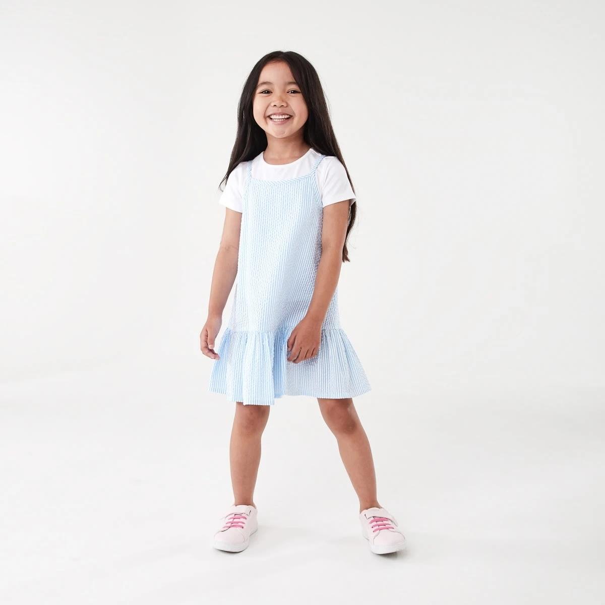 1 2 Piece T-shirt and Dress Set Stripe, 1 of 7