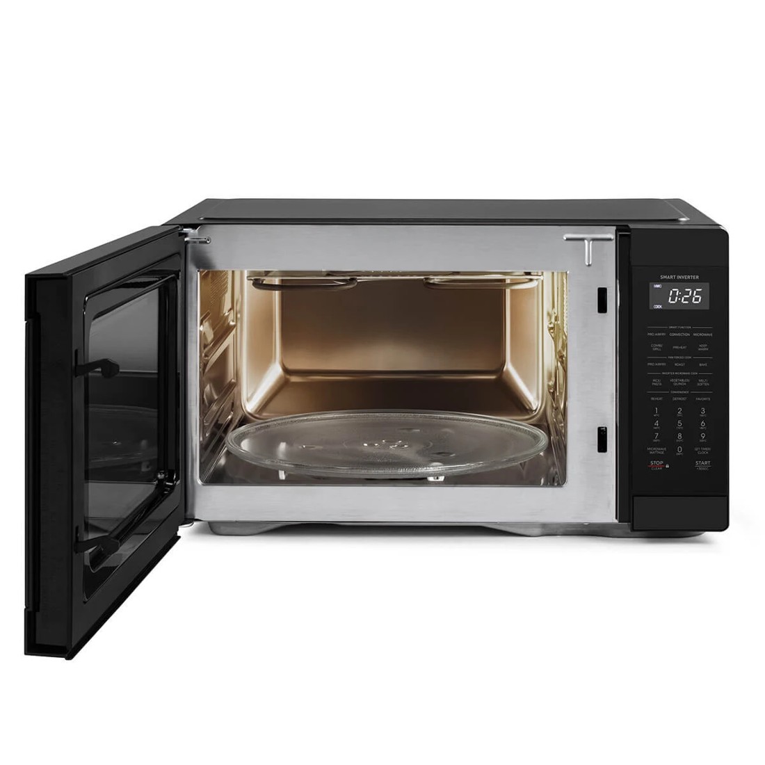 3 Sharp 26L 1000W Inverter Microwave with Convection and Pro Airfry Black, 3 of 5
