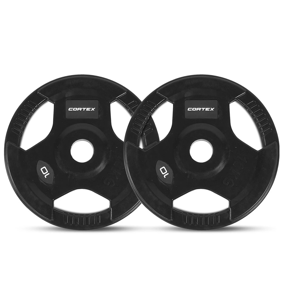 5 LSG GRK-110 with FID Bench, 90kg Olympic Weights - Barbell and Rubber Tri-Grip Plates - Black, 5 of 10