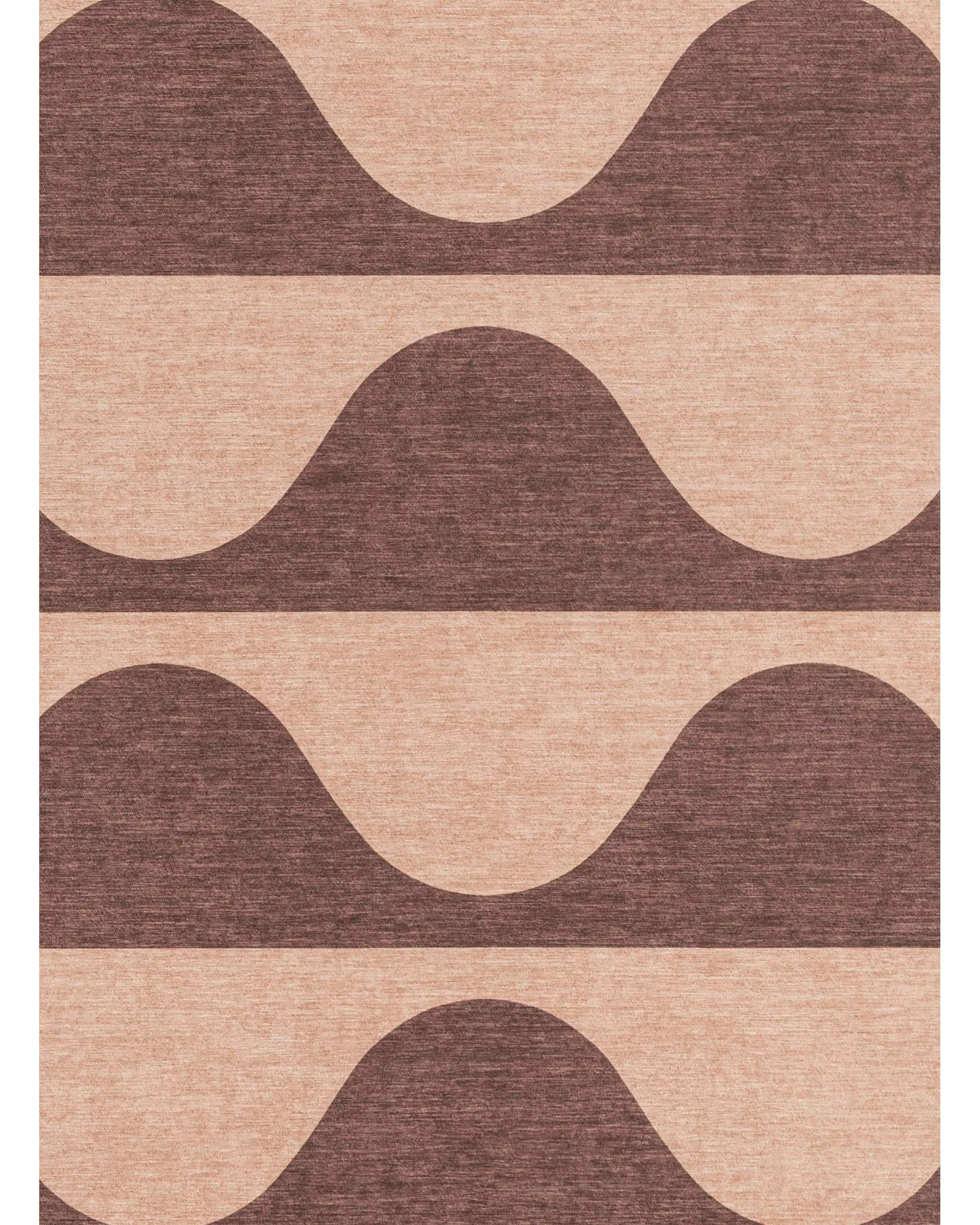 7 Loopsie Sobe Wave Stripe Indoor Outdoor Washable Rug-400cm x 300cm - Pink, 7 of 8