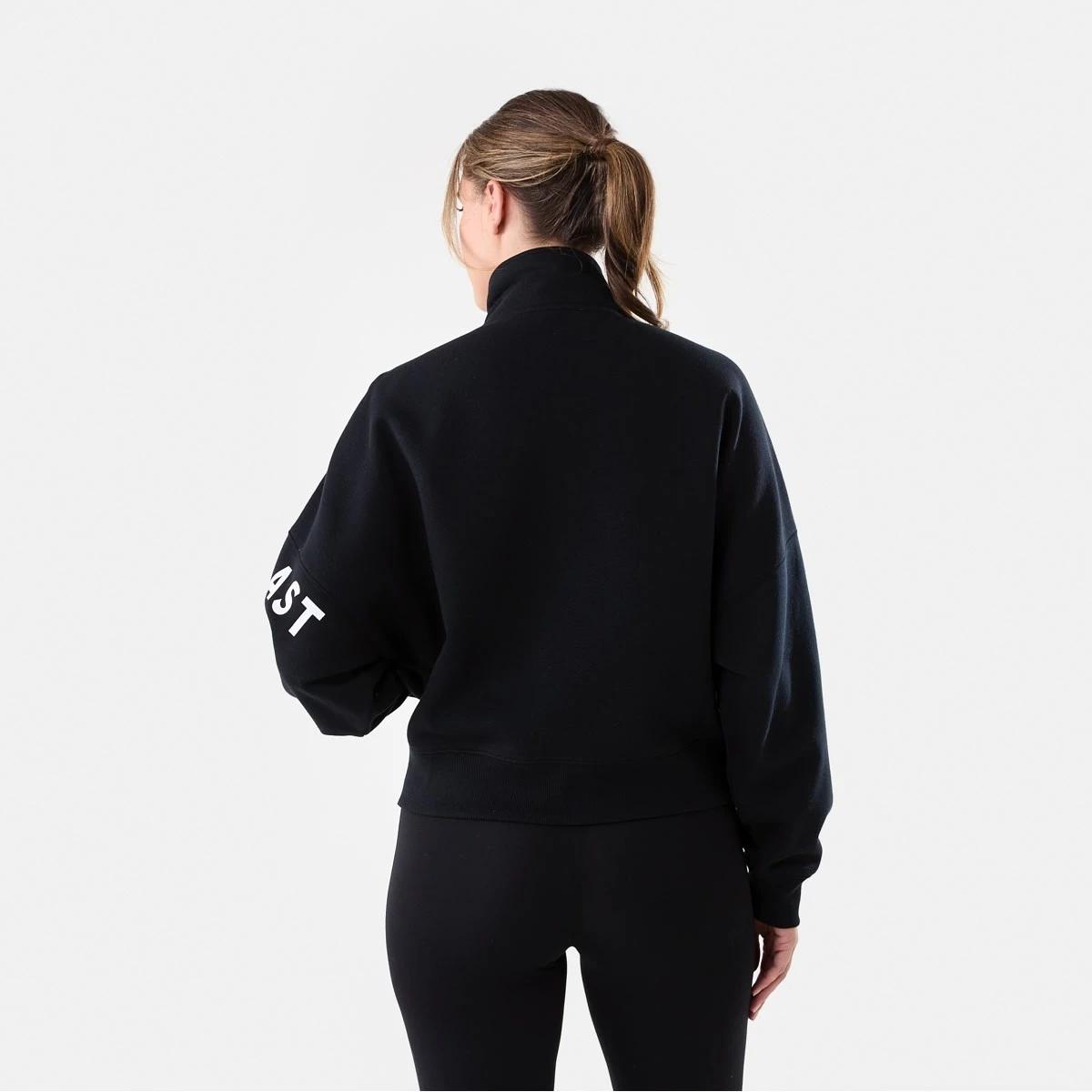 4 Everlast Womens Zip Through Sweatshirt Black, 4 of 8