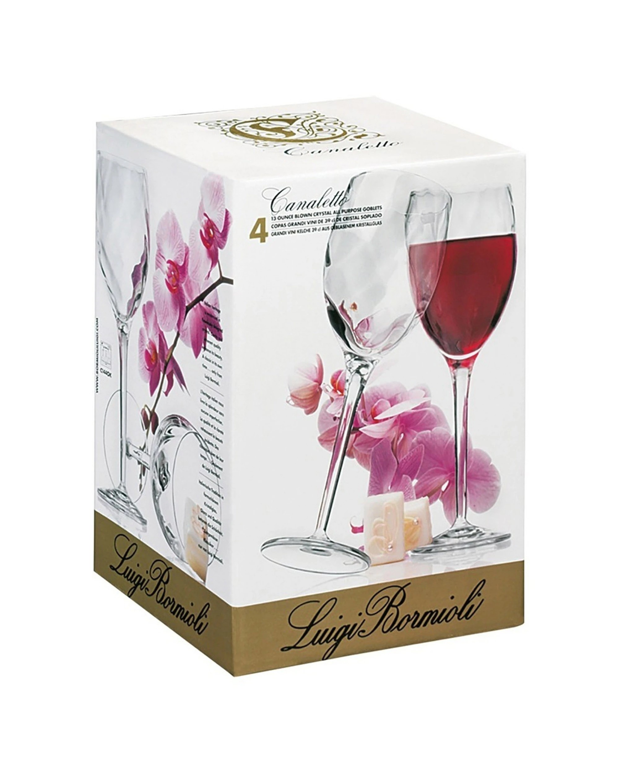 3 Luigi Bormioli 4pc Canaletto Grand Vini Wine Glasses Set 375ml - Clear, 3 of 4