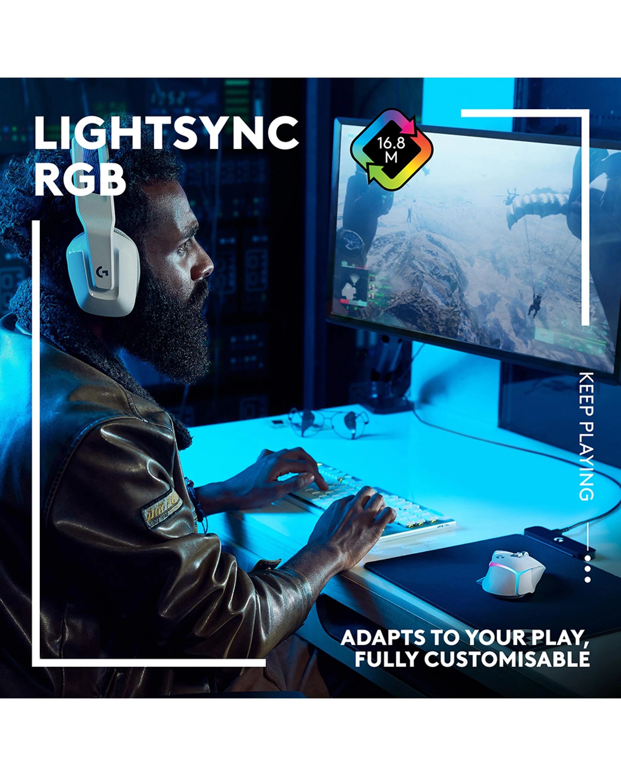 5 Logitech G502 X PLUS LIGHTSPEED Wireless RGB Gaming Mouse - White, 5 of 9