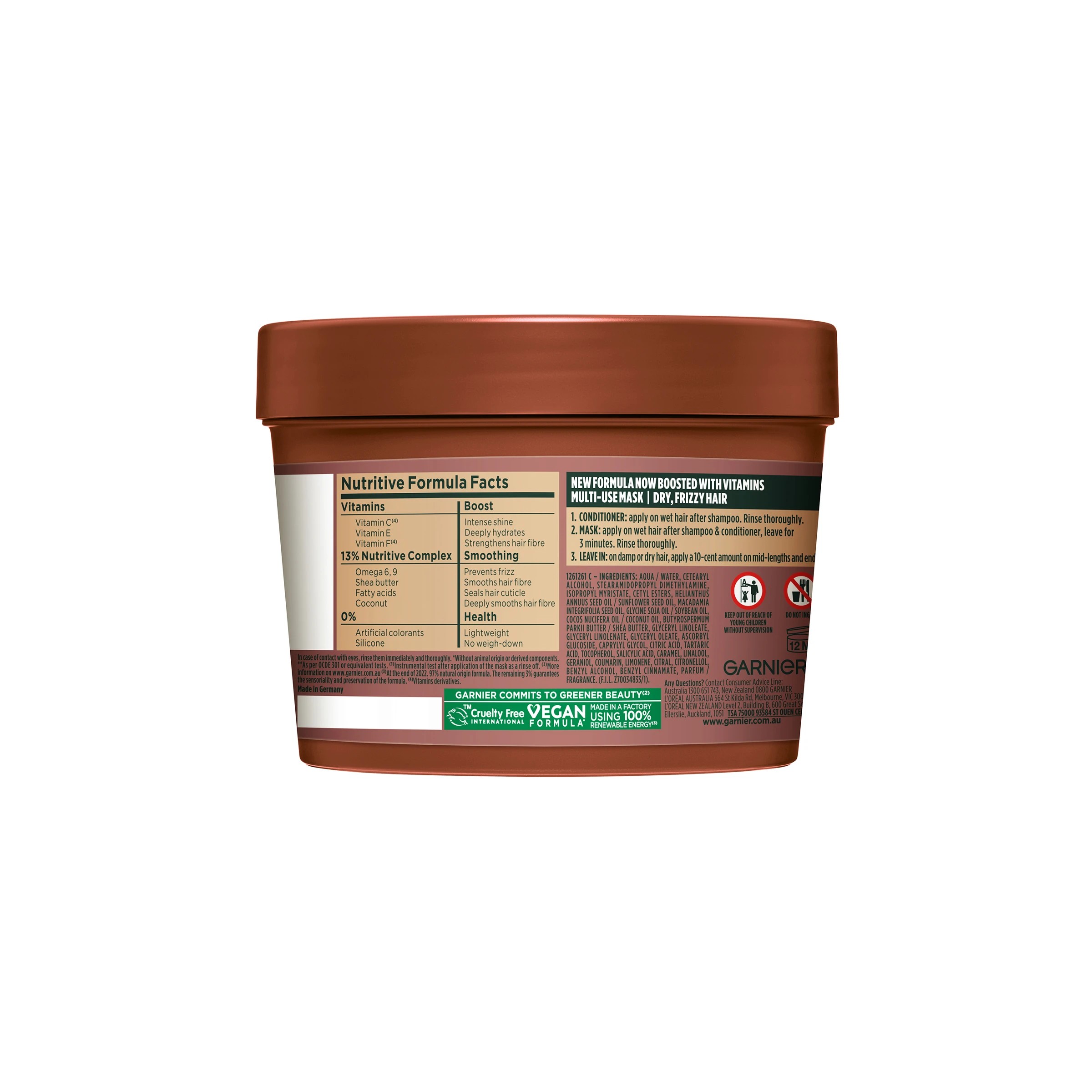 2 Garnier Fructis Smoothing Hair Food 390ml - Macadamia, 2 of 9