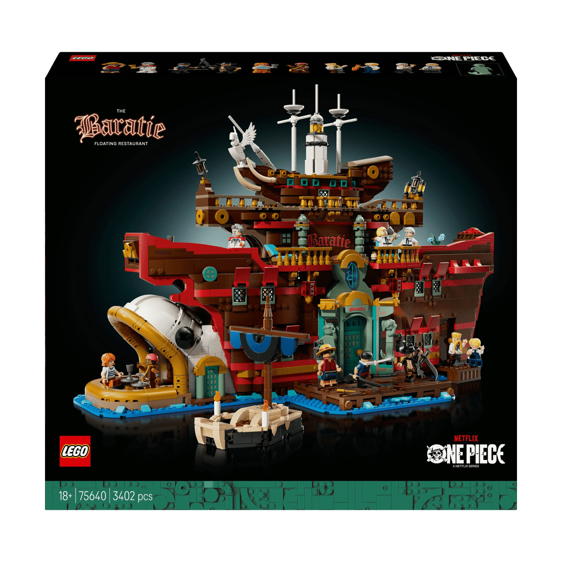 1 LEGO ONE PIECE The Baratie Floating Restaurant 75640, 1 of 10