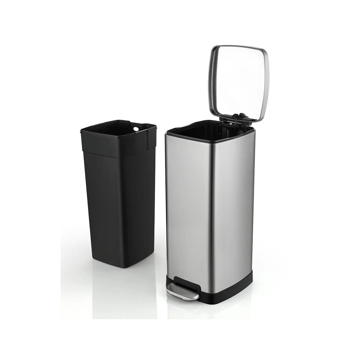2 AUSWAY 20L Rubbish Bin Champagne Gold Coloured Tungsten Steel Pedal Flip, 2 of 7