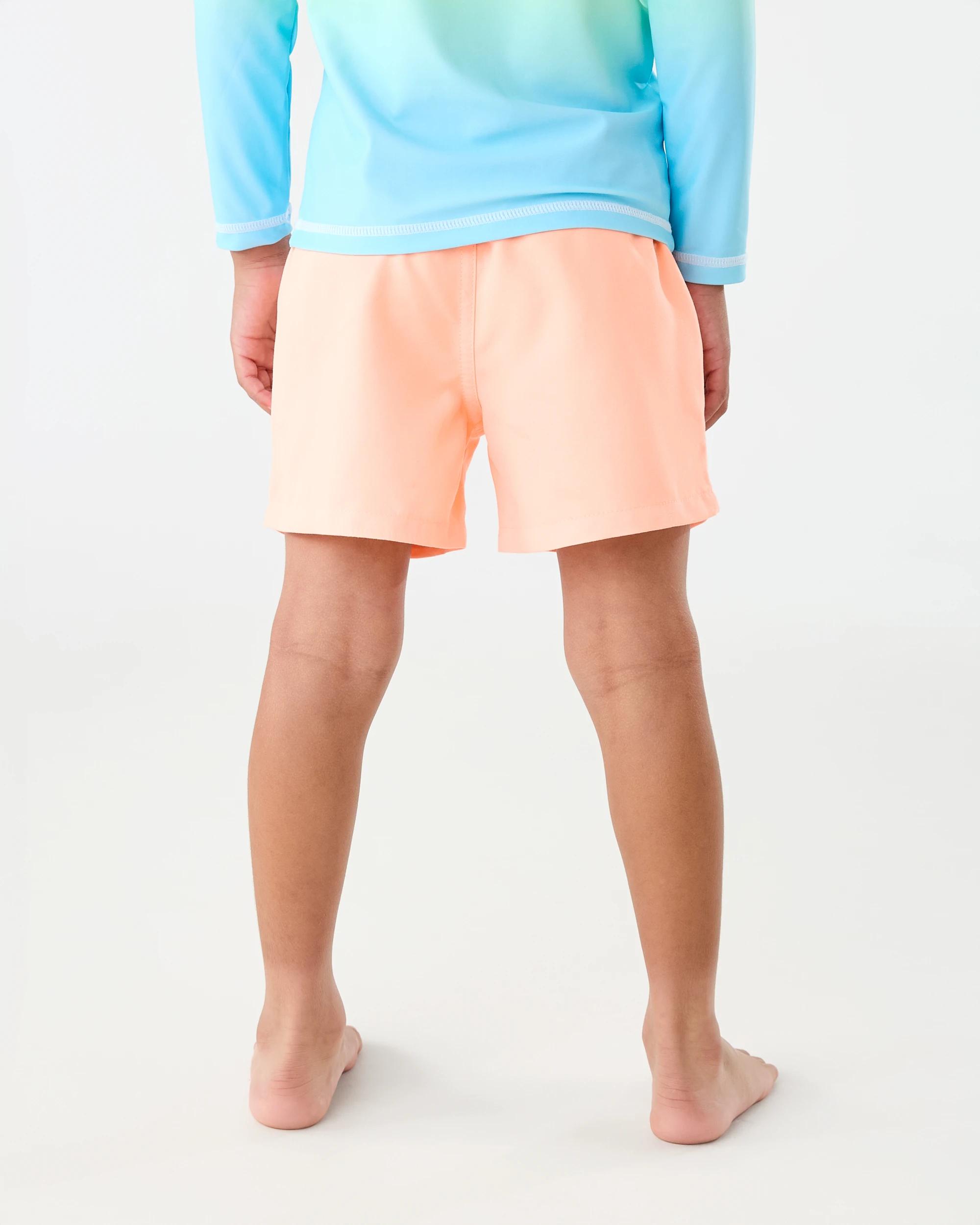 2 Plain Boardshorts Fluro Org, 2 of 5