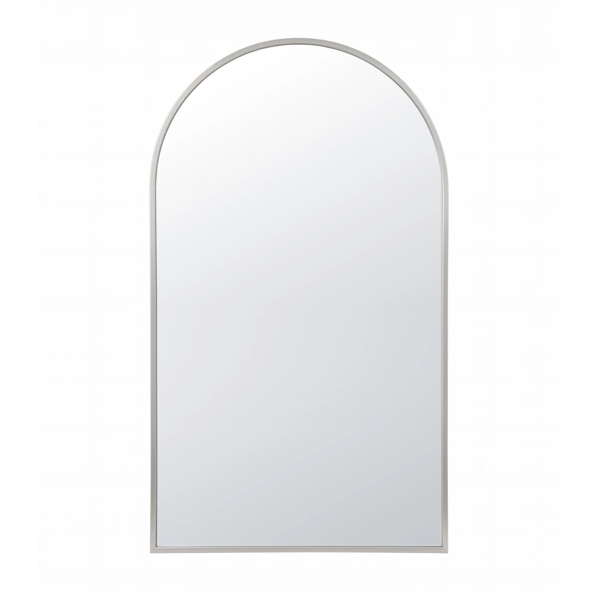 1 Embellir 86x50cm Arched Wall Mirror Vanity Makeup Home Decor - Silver, 1 of 8