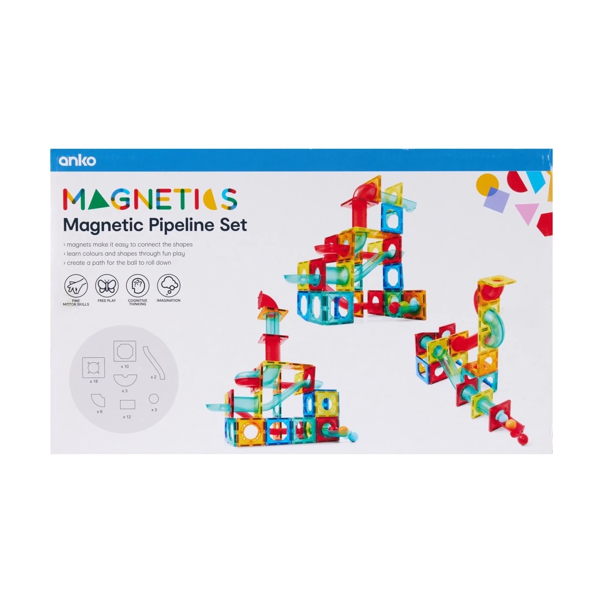 9 54 Piece Magnetic Pipeline Set, 9 of 10