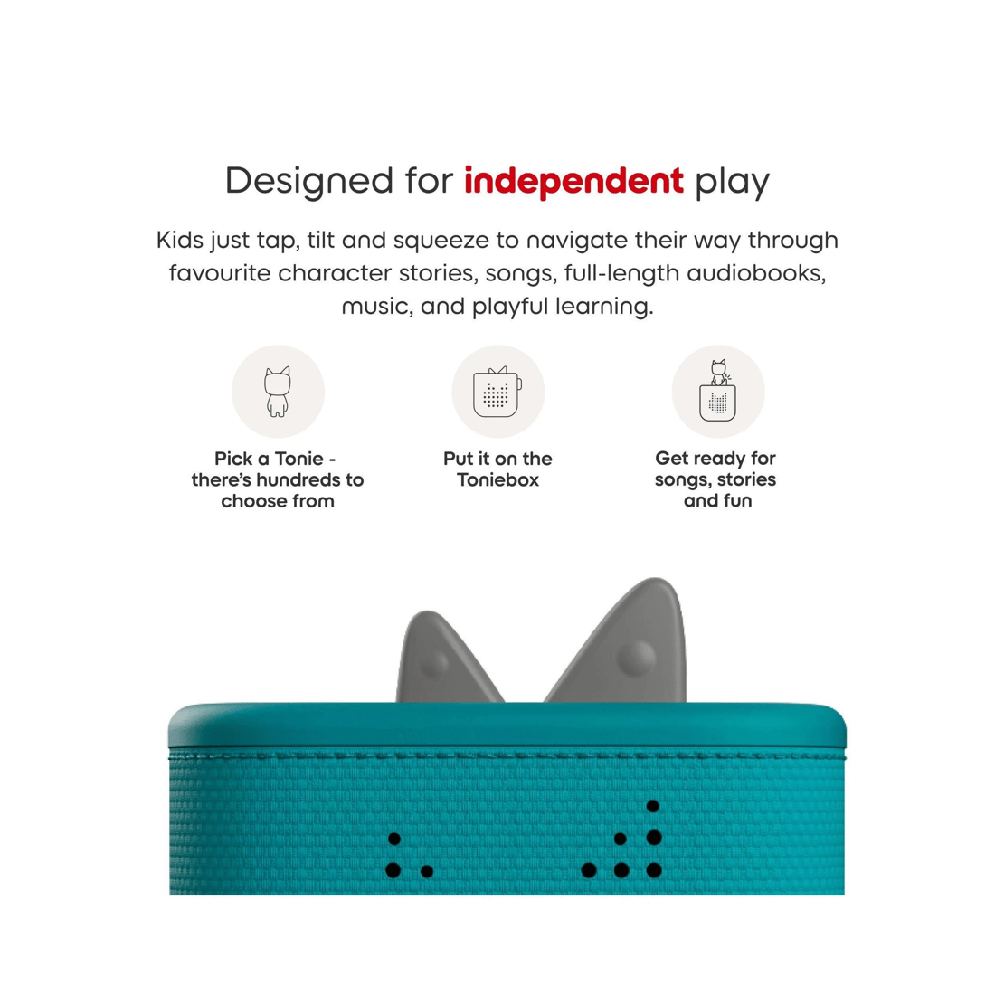 6 Tonies - Toniebox 2 Starter Set with Creative Tonie Rubie - Tropical Teal - Multi, 6 of 7