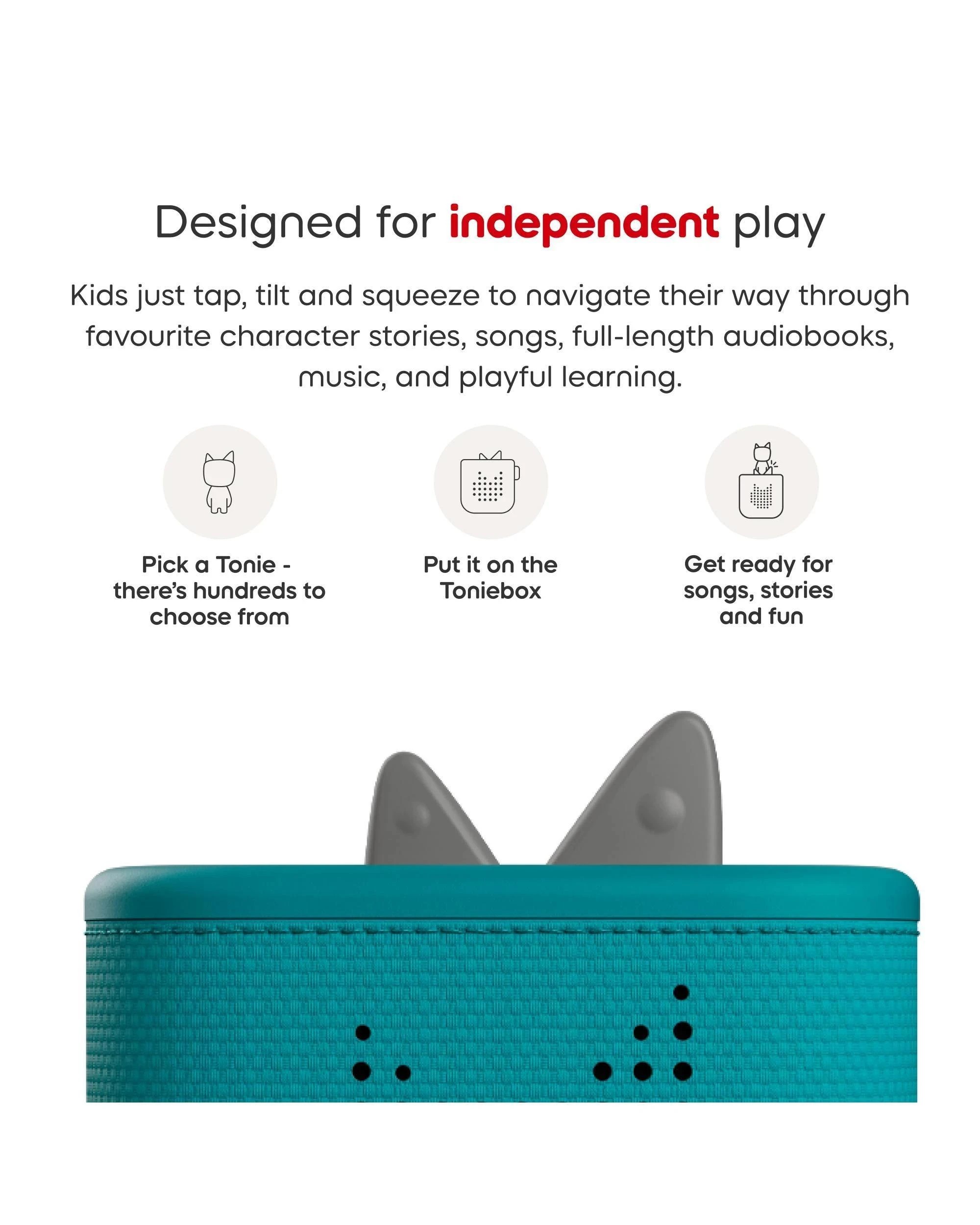 6 Tonies - Toniebox 2 Starter Set with Creative Tonie Rubie - Tropical Teal - Multi, 6 of 7