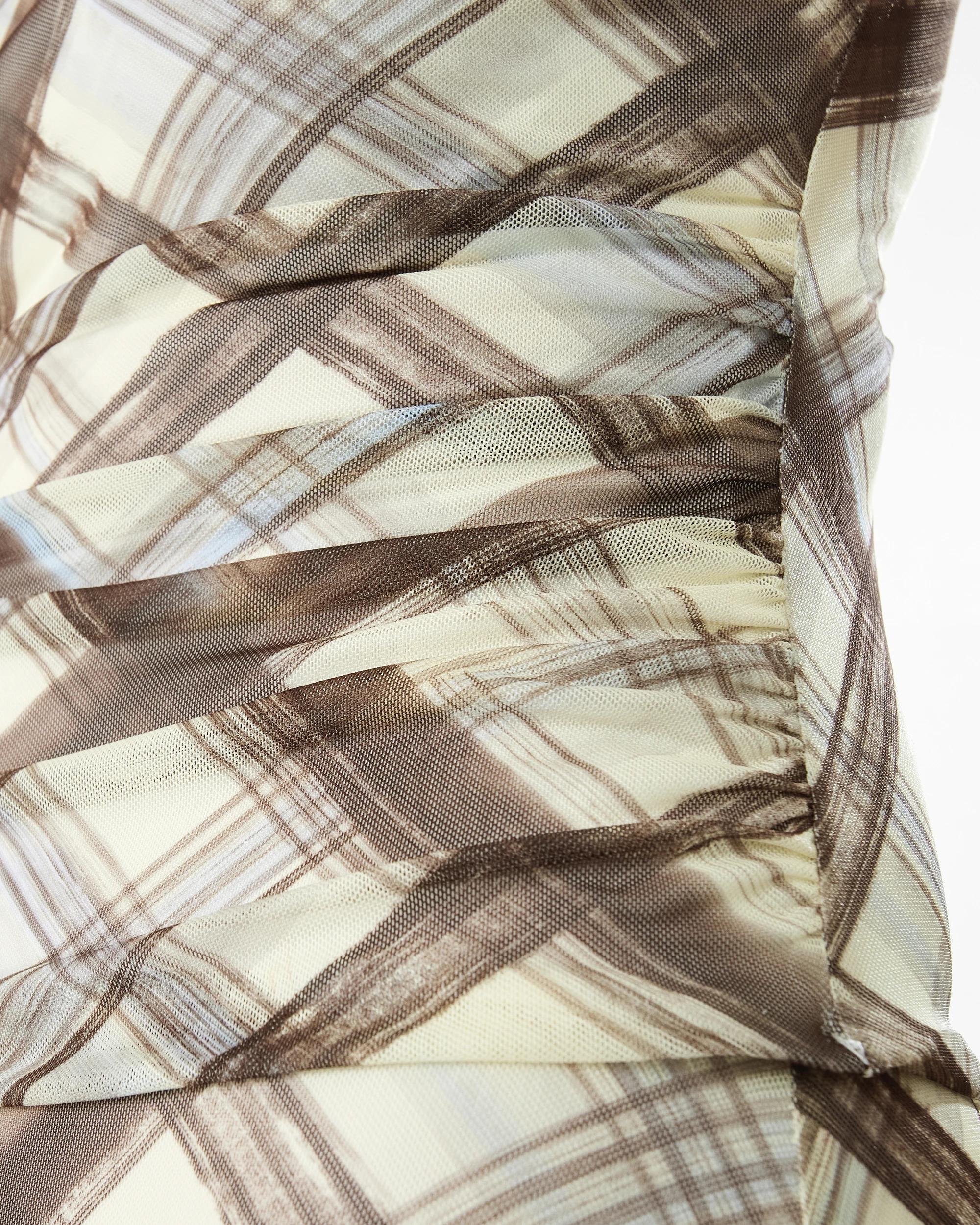 7 Sleeveless Drape Detail Tank Butter Chk, 7 of 9