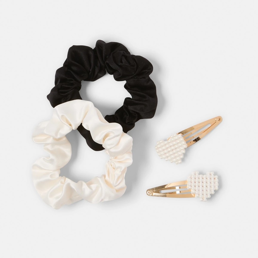 1 4 Pack Faux Pearl Set - White, Black and Gold Tone, 1 of 3