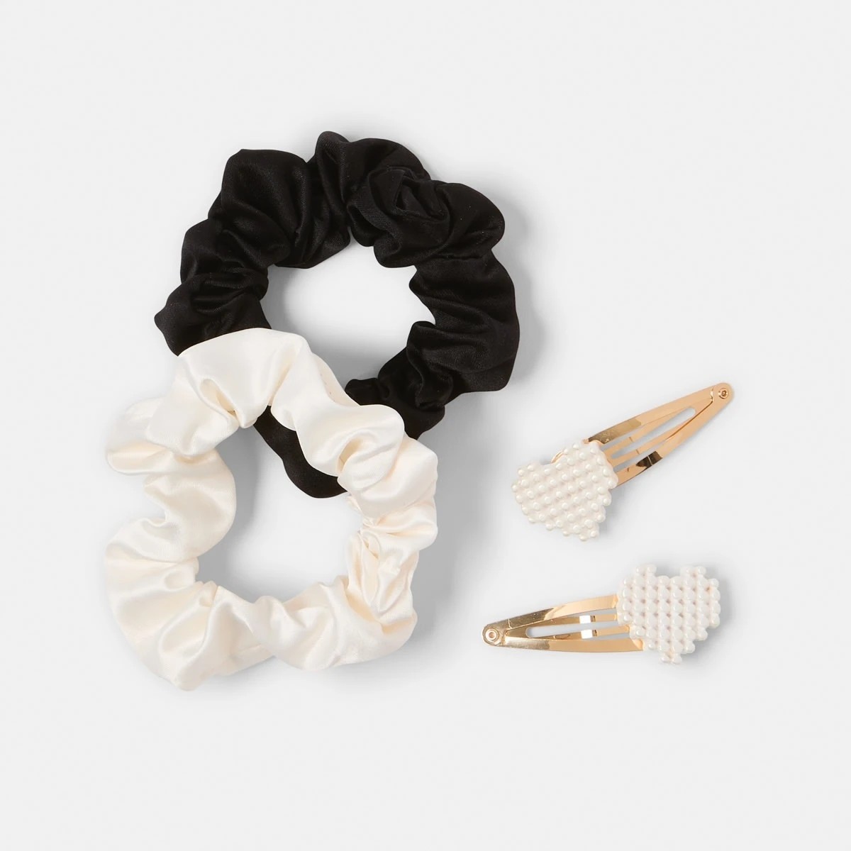 1 4 Pack Faux Pearl Set - White, Black and Gold Tone, 1 of 3