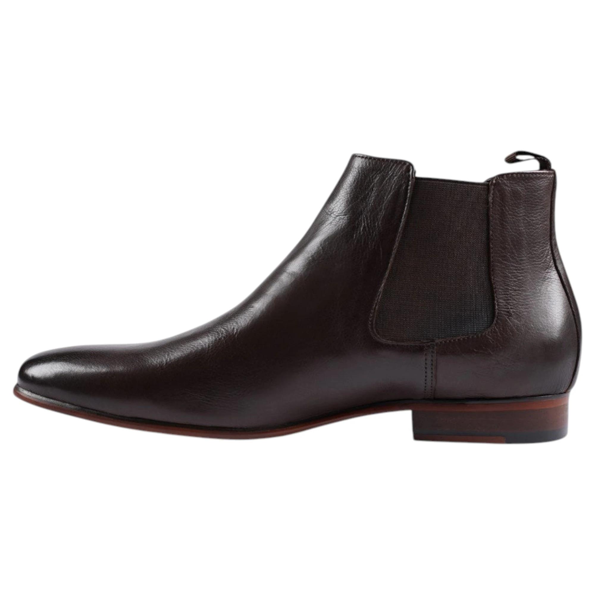 2 Batsanis Mens Adonis Chelsea Boots COFFEE, 2 of 6