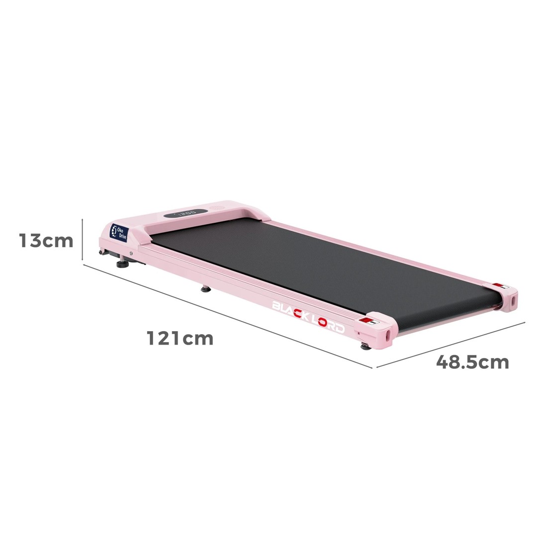 2 Black Lord Treadmill Electric Walking Pad Home Office Gym Fitness Remote Control - Pink, 2 of 9