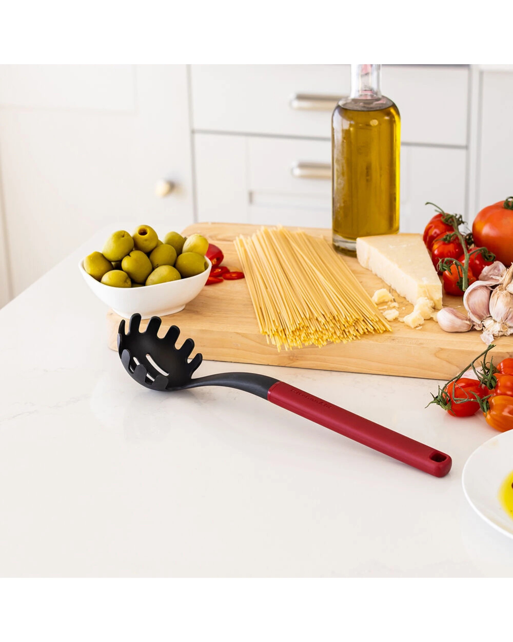 6 KitchenAid Classic Nylon Pasta Server 2PK Heat Resistant Ergonomic Handle - Multi, 6 of 6