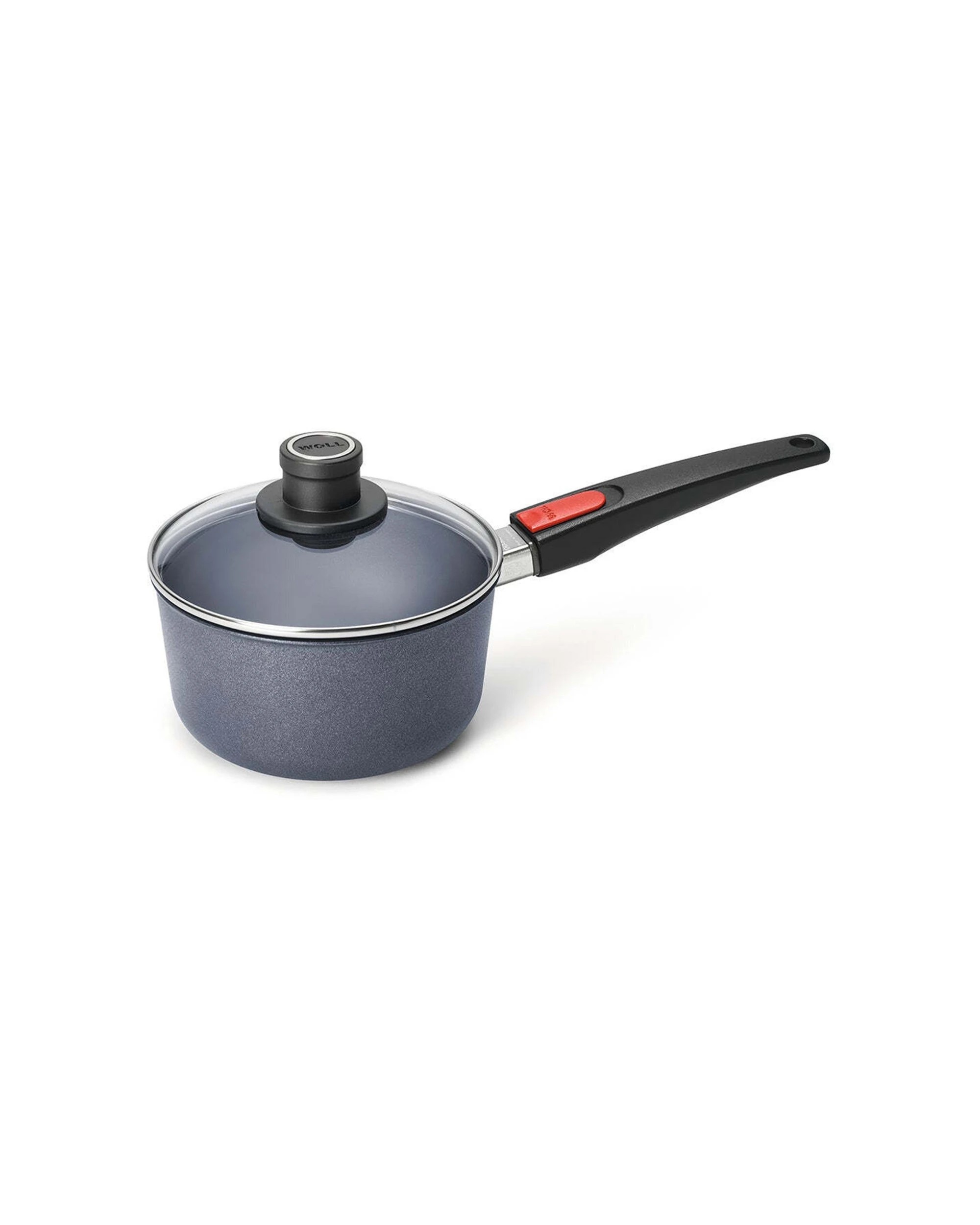 1 WOLL Diamond Lite Aluminium 18cm 2L Saucepan Lid Detachable Handle Non-Stick - Grey, 1 of 1