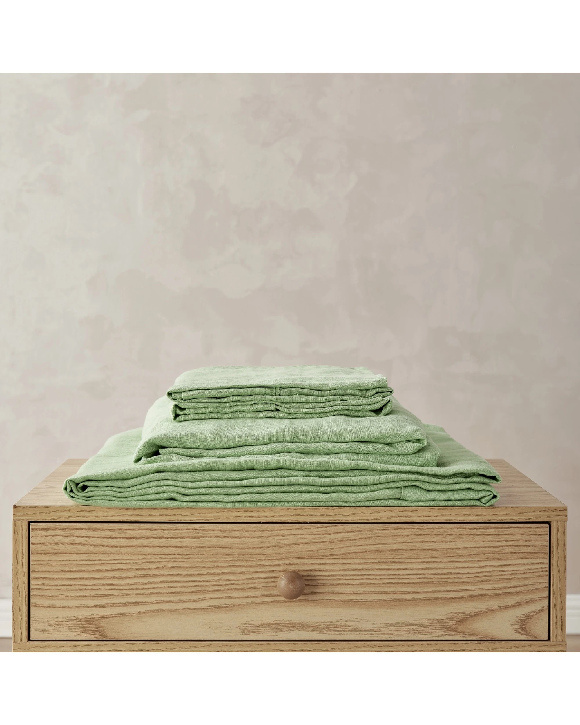 4 Natural Home 100% European Flax Linen Sheet Set - Single Bed - Sage, 4 of 10