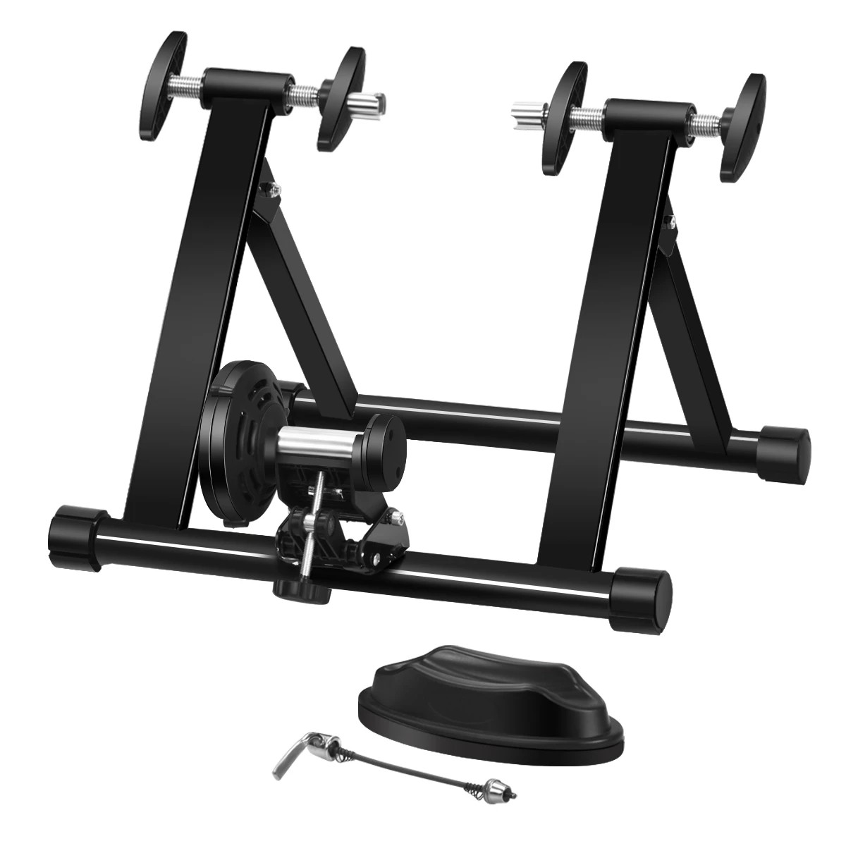 1 Costway Indoor Bicycle Trainer Stand Portable Exercise Bicycle Training Rack - Black, 1 of 1