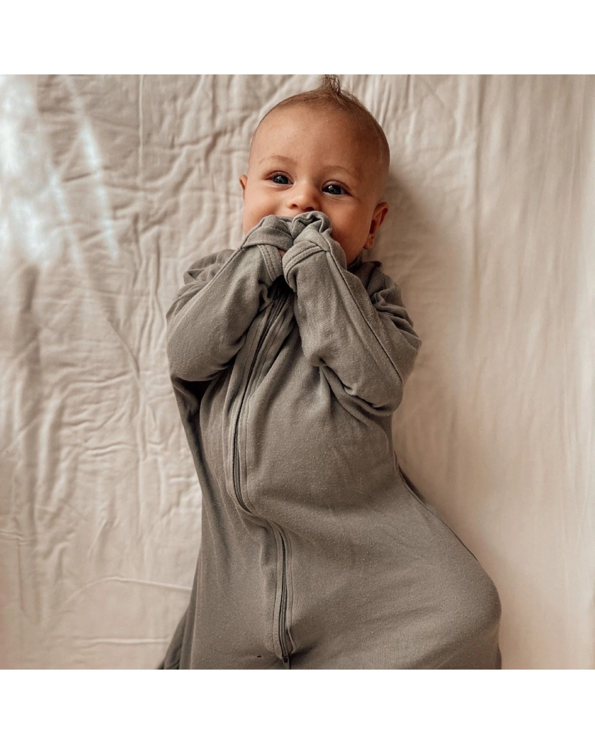 3 Baby Studio All-In-One Swaddlebag Breathable Bamboo 0.5 Tog Warm - Grey, 3 of 7