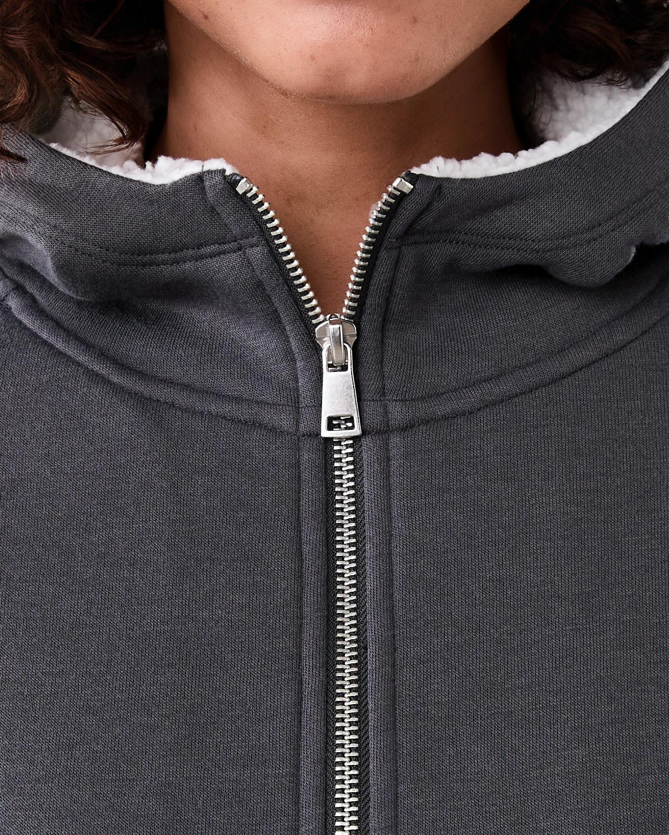 6 Long Sleeve Sherpa Zip Through Hoodie Magnet, 6 of 8