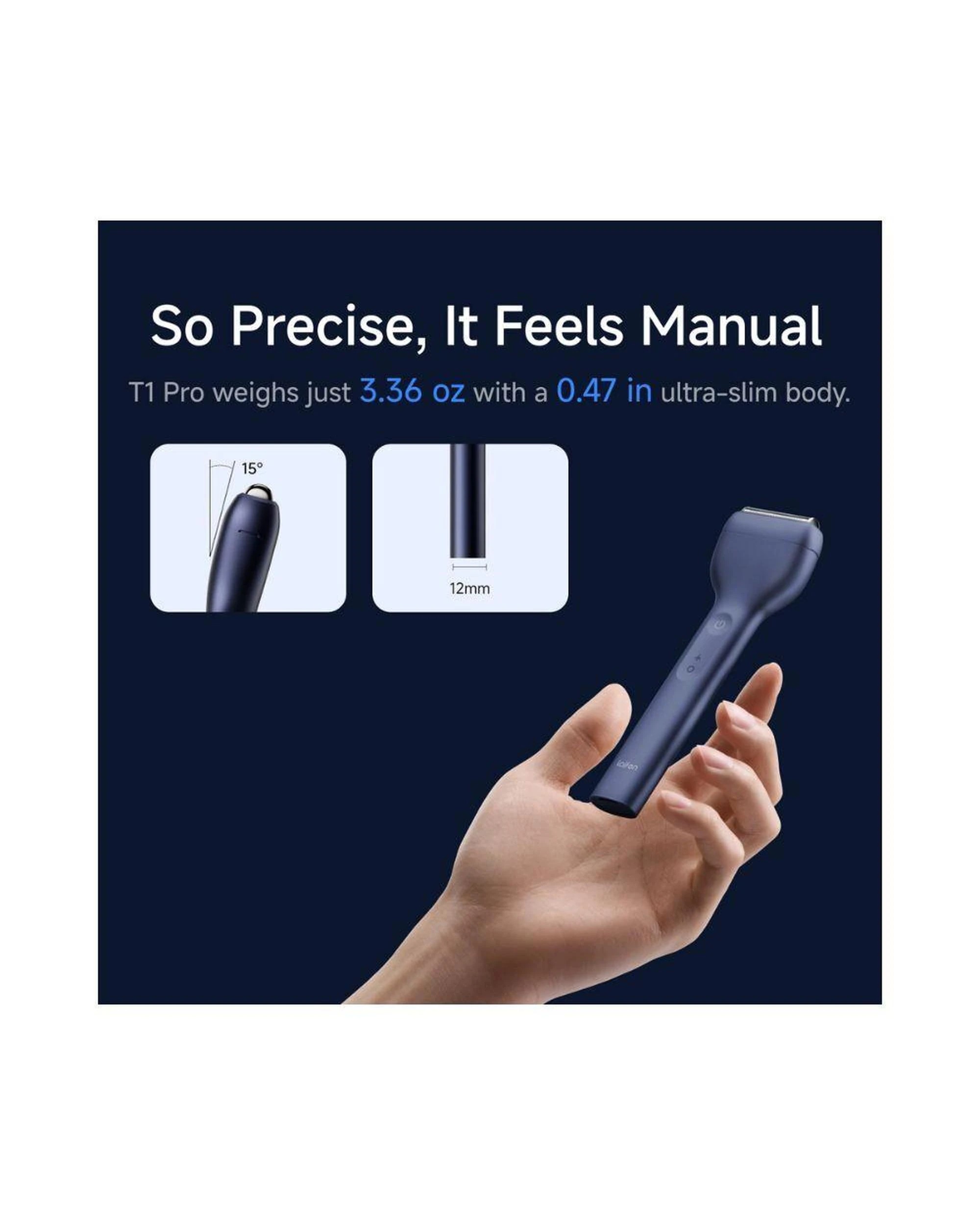 4 Laifen T1 Pro Electric Shaver Royal Blue USB C Rechargeable Waterproof, 4 of 9