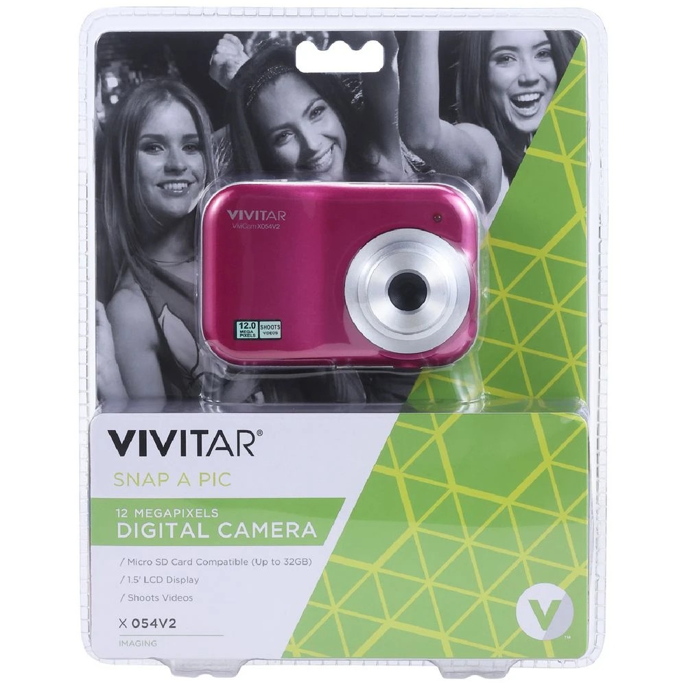7 Vivitar VX054v2 12.1MP Digital Camera Pink, 7 of 8